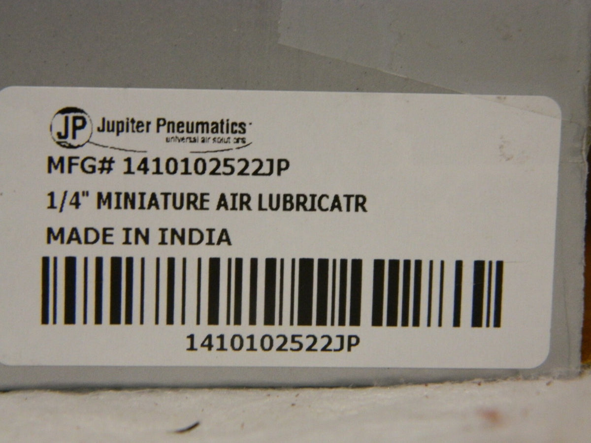 Jupiter Pneumatics Miniature Modular Lubricator 1/4" NPT 145 Max psi1410102