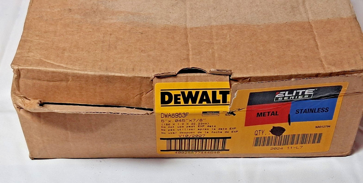 DeWALT Ceramic Cutoff Wheels Type 1 6"D 0.0450" Th 7/8"H QTY 17 DWA8953F