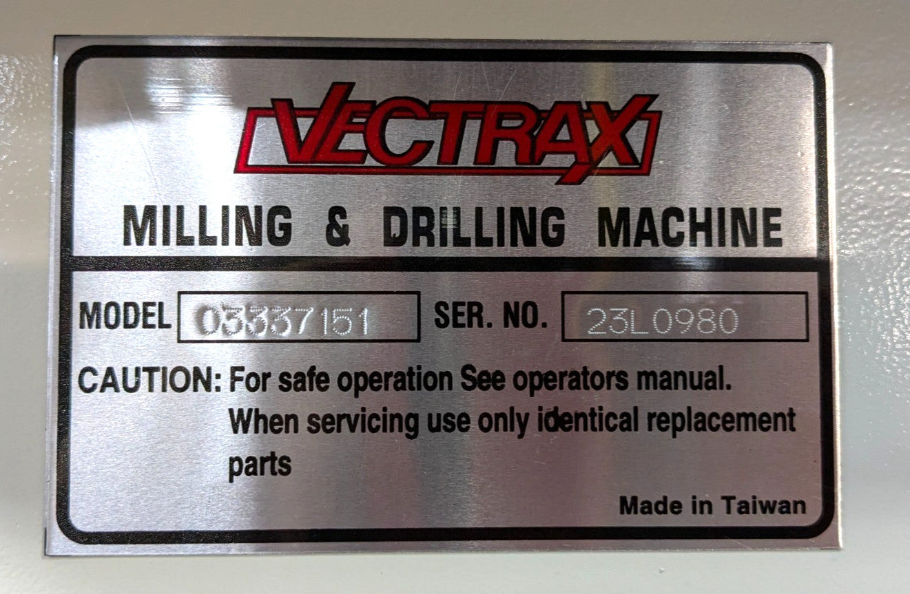 VECTRAX RF-19V Drill Press 20" Swing 115V 1HP 0-2000 RPM *Scratch & Dent*