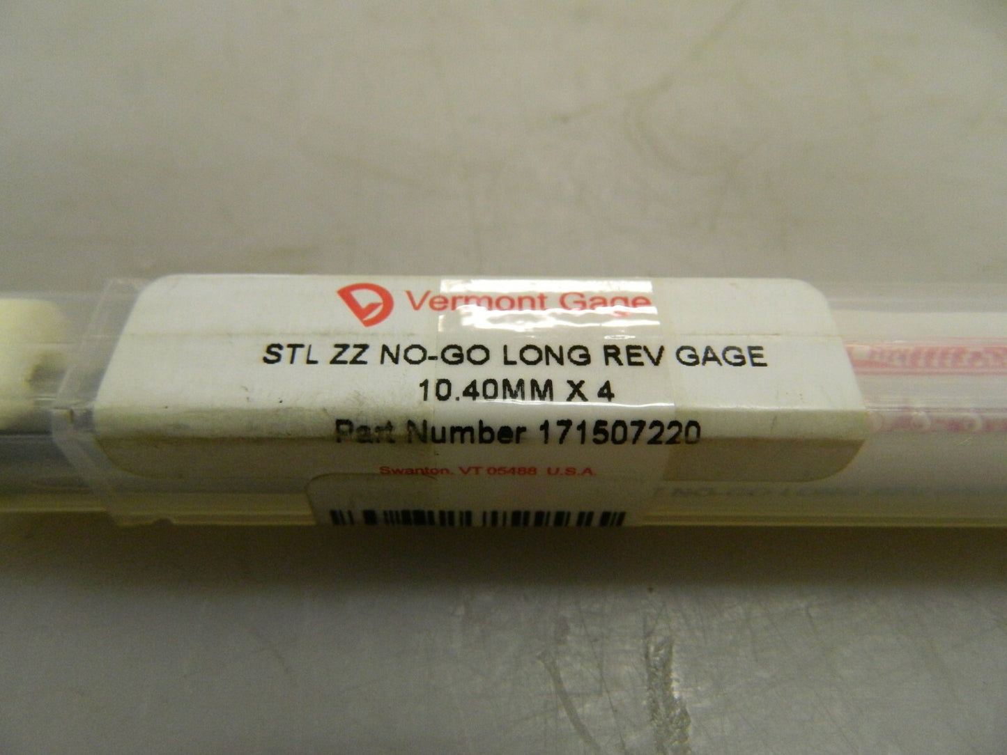 Vermont Gage NO/GO Gage .4061-.5100 in/10.32-12.95mm 4" Length 171507220