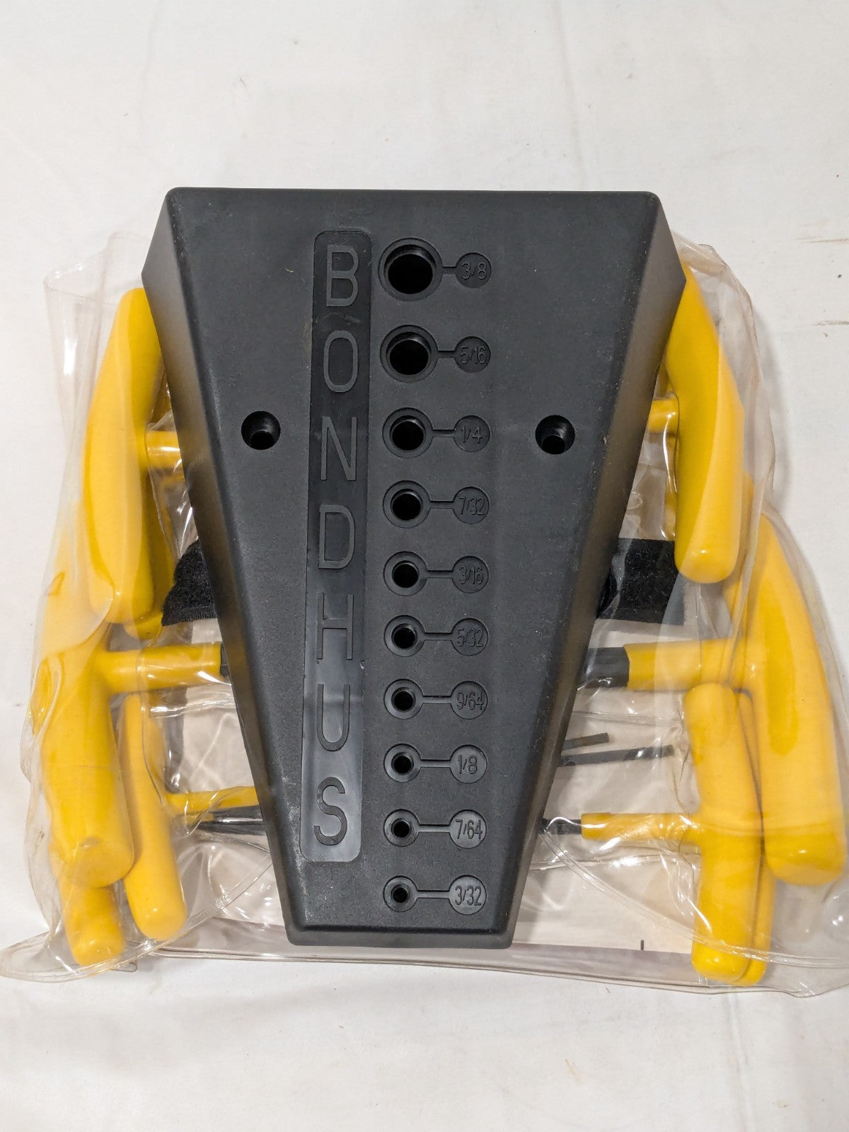 Bondhus 10 PC 6" Hex T-Handles w/Cushion Grip, 3/32-to-3/8" Sizes 15290