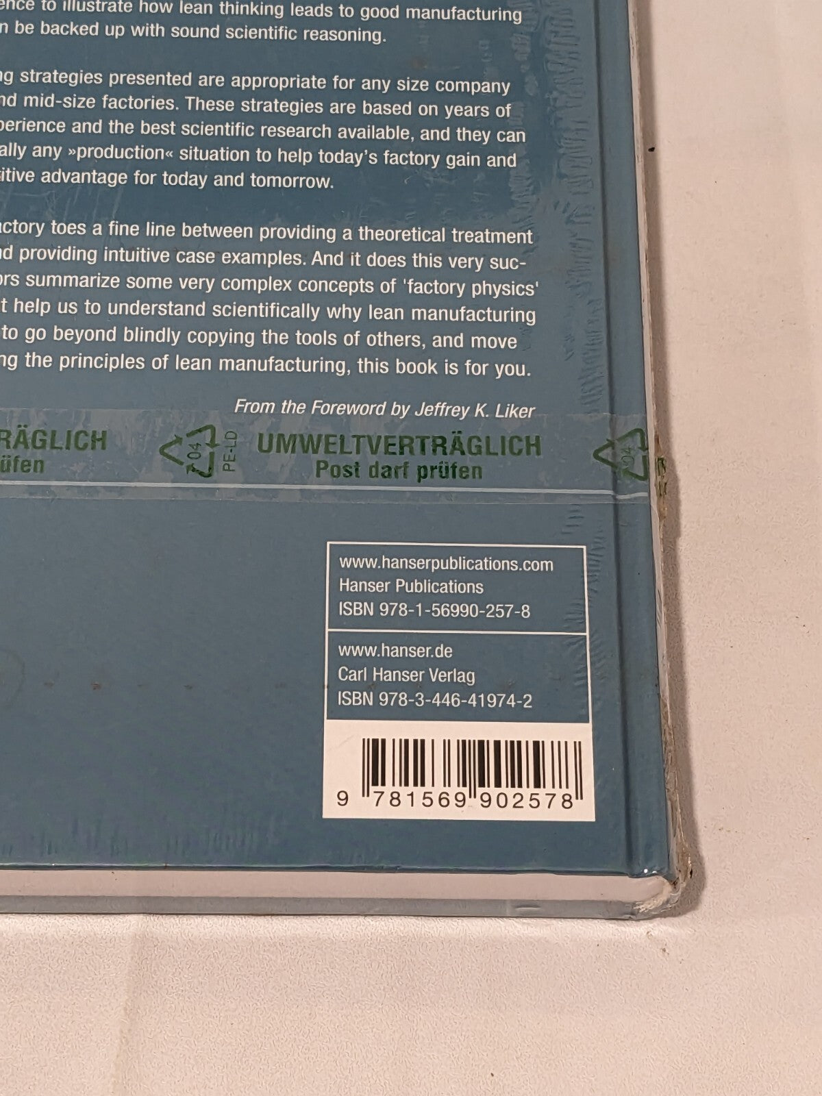 Hanser Gardner Running Today's Factory 1-56990-257-8