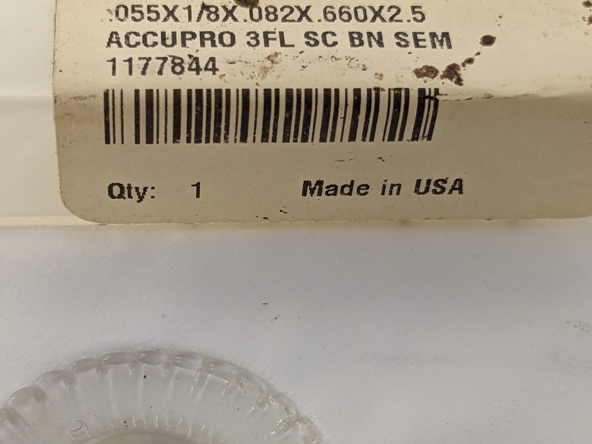 ACCUPRO Ball End Mill 0.055 Dia, 0.082 LOC 3 Fl Solid Carbide 14883953