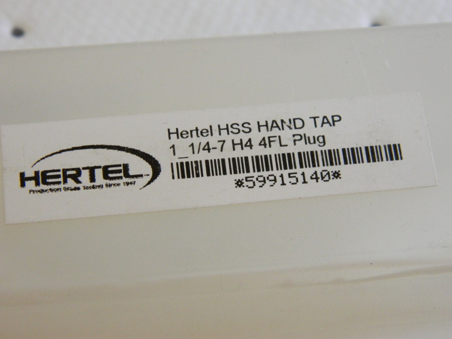 HERTEL Straight Flutes Tap: 1-1/4-7 K008661AS25