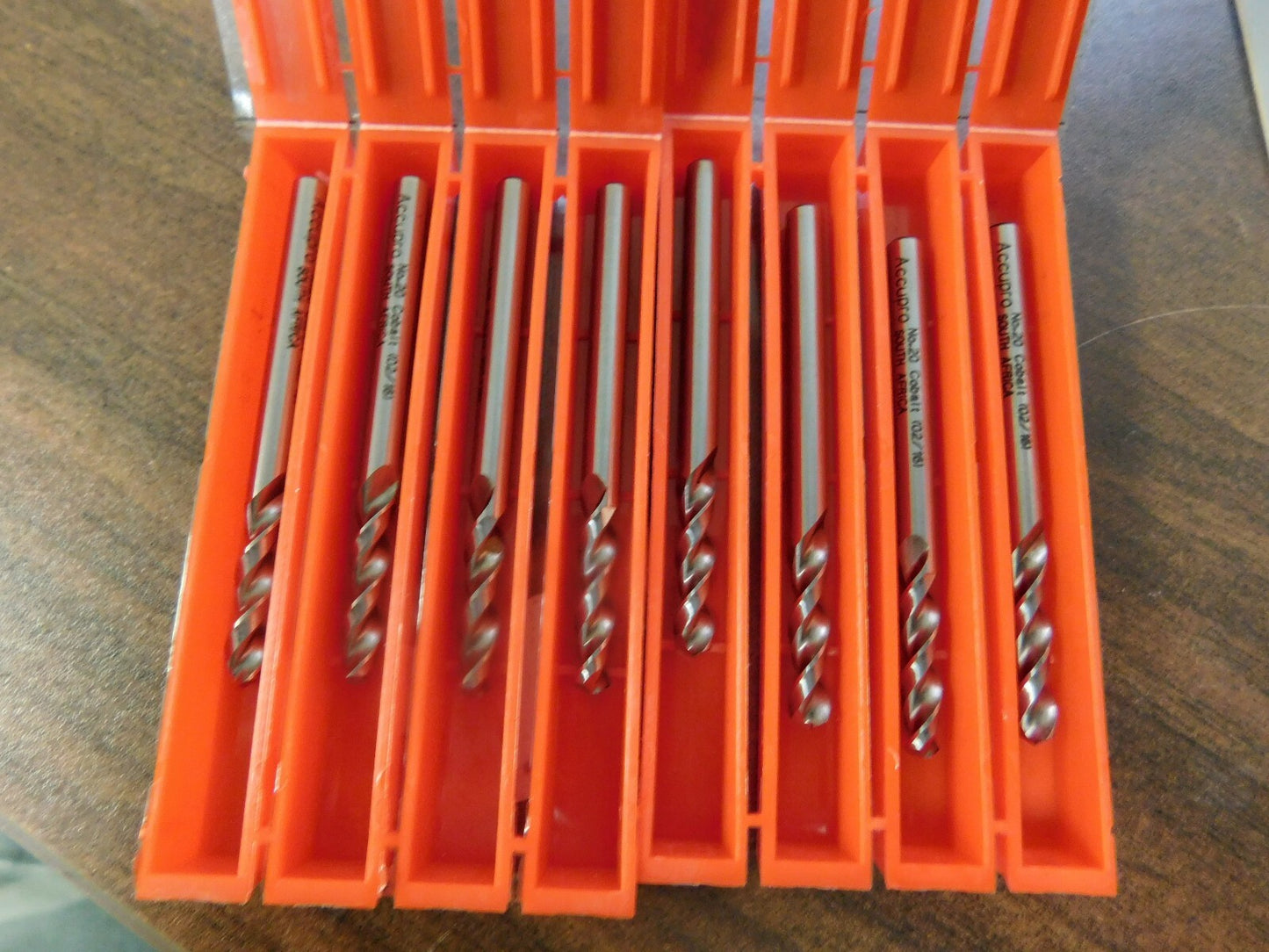 Accupro #20 130° Parabolic Fl Cobalt Screw Machine Drill Bit QTY 8 01348804