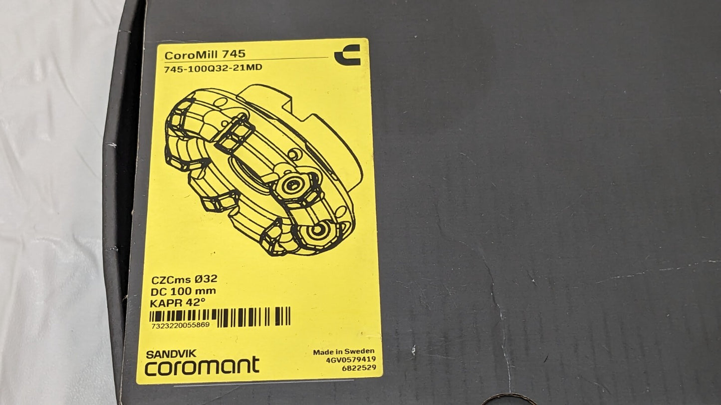 Sandvik Coromant CoroMill 745 Face Milling Cutter 745-100Q32-21MD 6822529