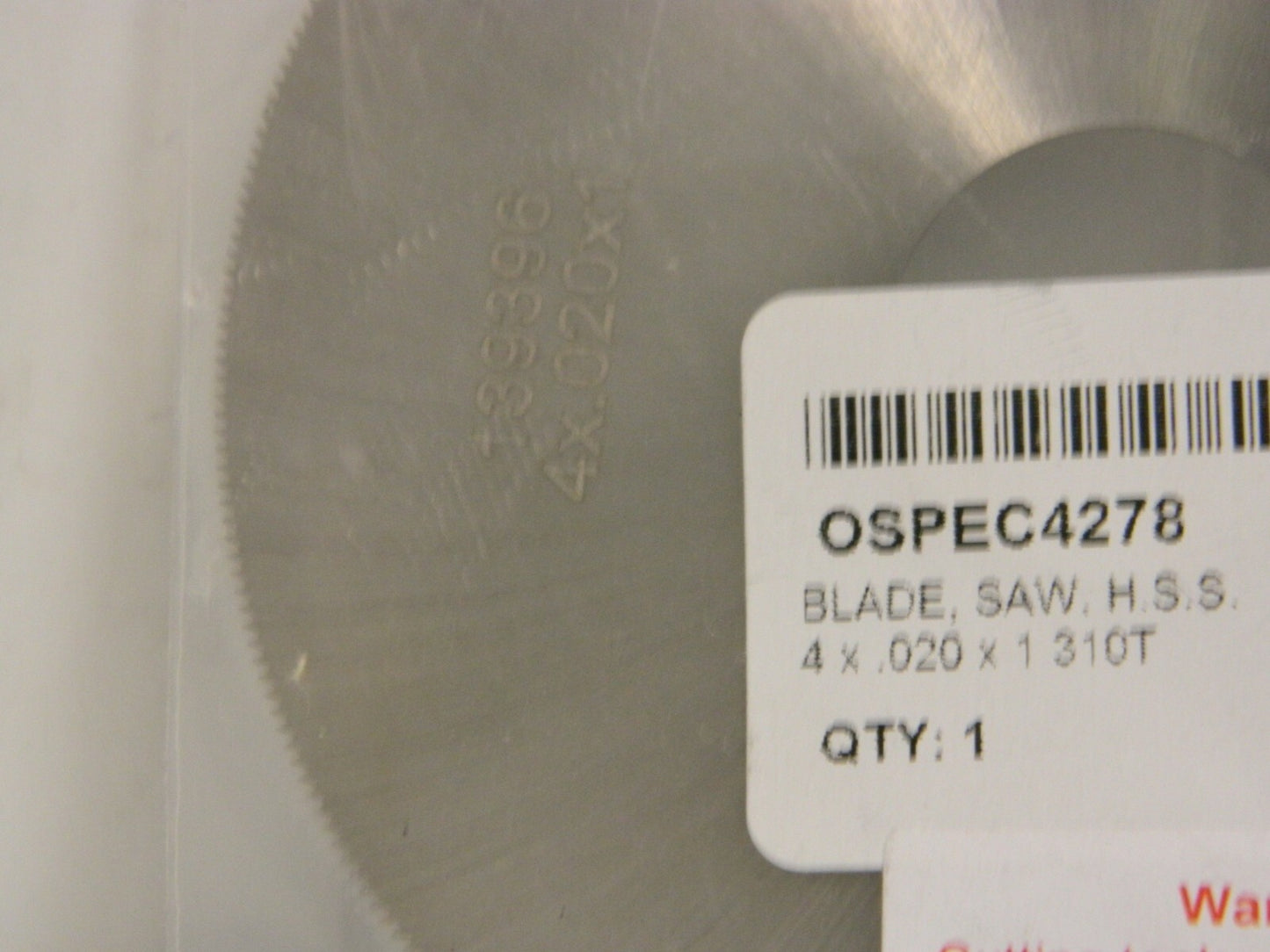 Pro HSS Jeweler's Saw 4" x 0.02" x 1" 310 Teeth Qty 2 OSPEC4