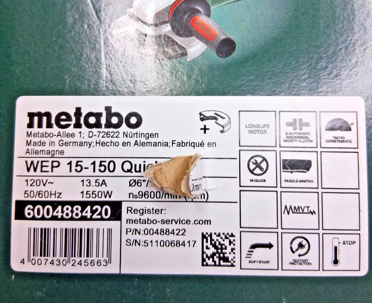Metabo Electric Angle Grinder 600488420