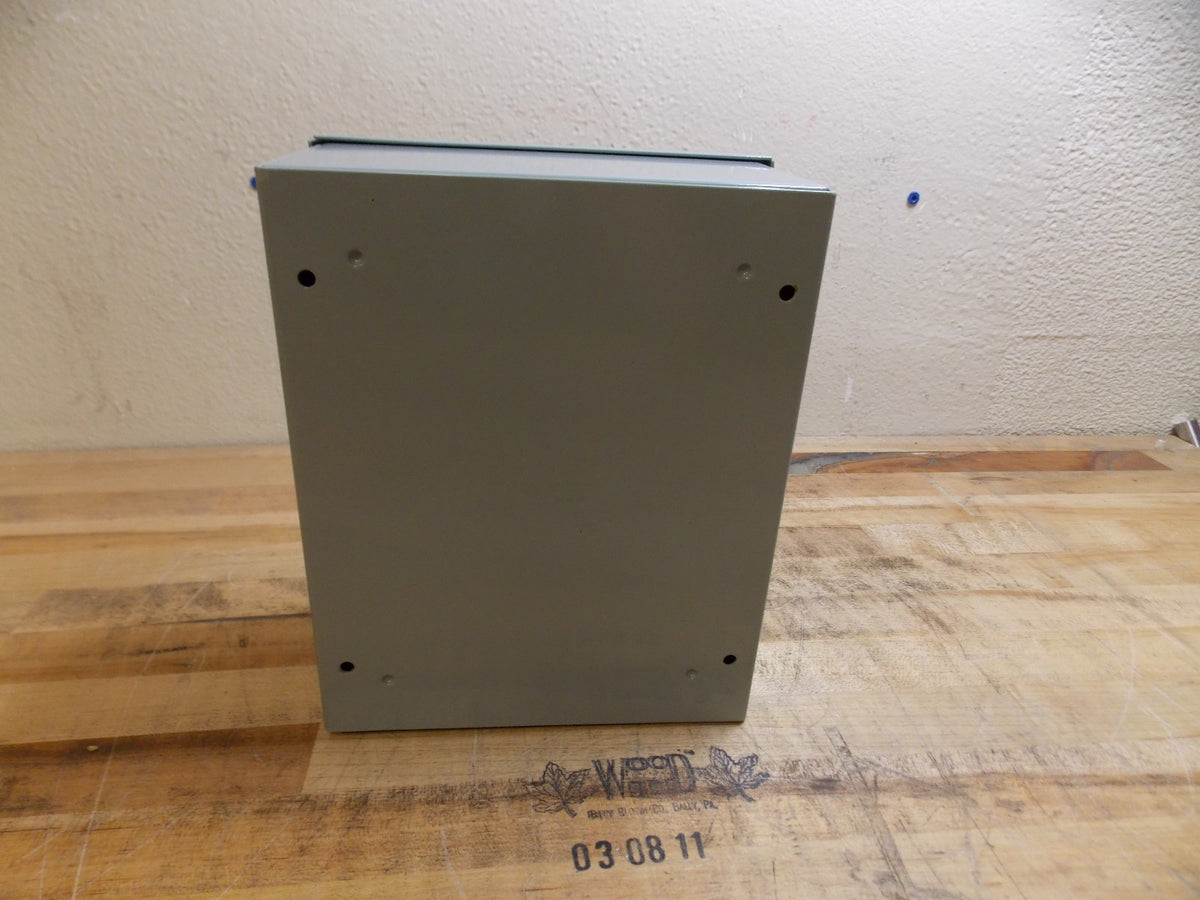 Cooper B-Line Hinge Flat Cover Enclosure 8" x 4" x 10" 16 Gauge Steel 1084-1