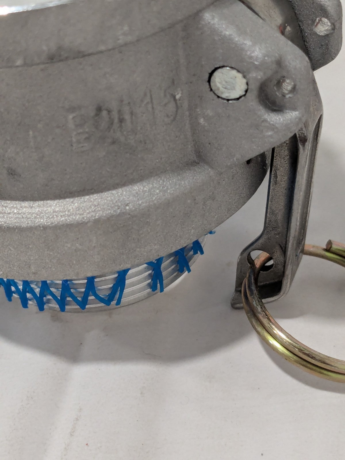 Cam & Groove Coupling: 1-1/2" Part B, Aluminum, 1,000 psi Max WS-HF-CAM-002