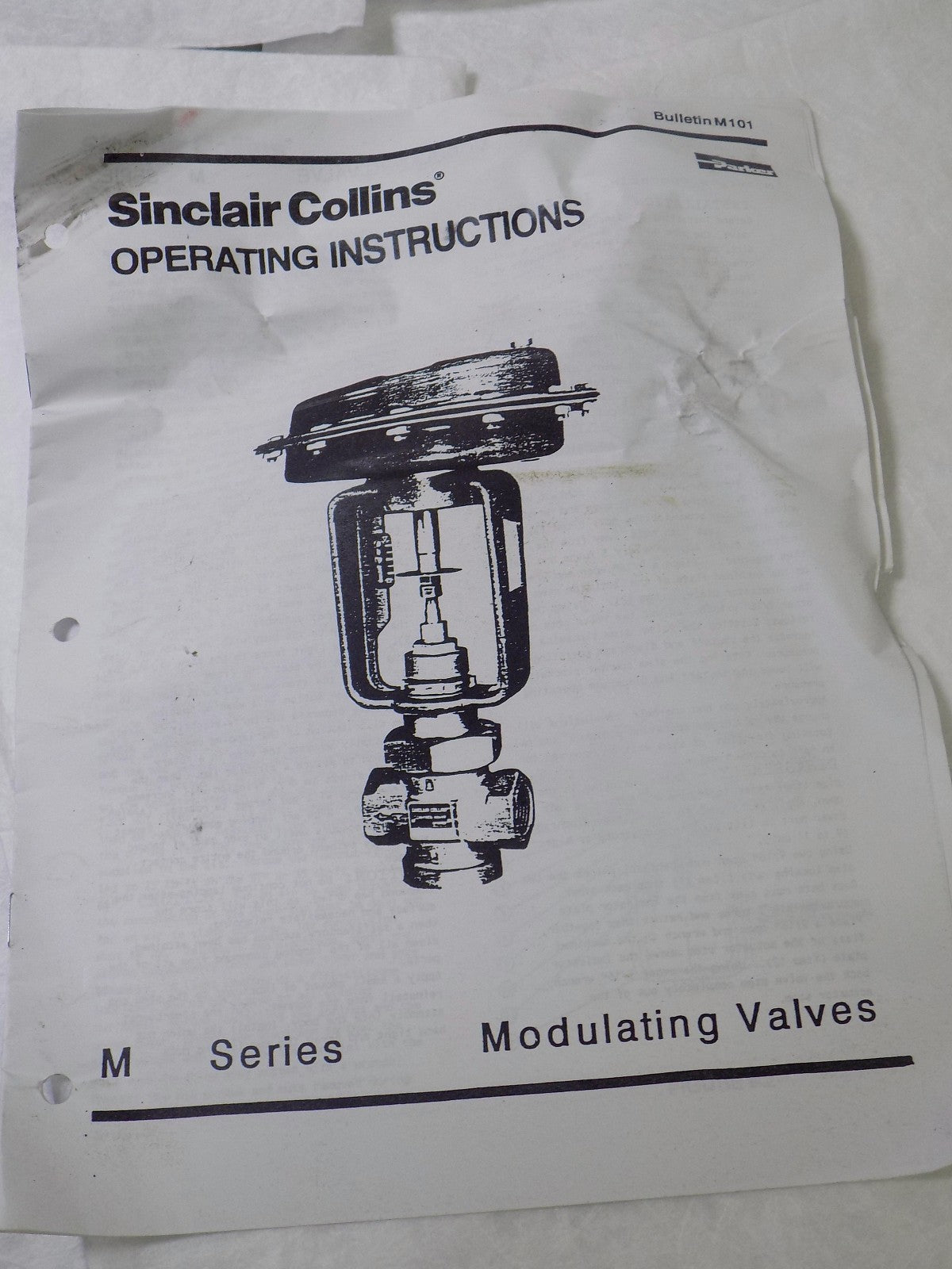 Parker Modulating Control Valve 1-1/4" Port 8-20 Psi Reduction Range #M315-52