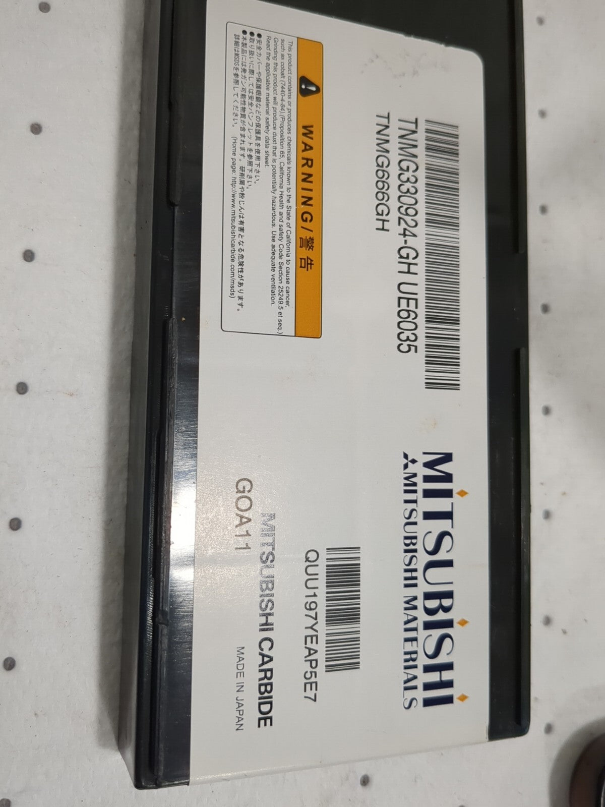 Mitsubishi Materials QTY10 Mitsubishi Carbide Inserts tnmg33092-gh ue6035 116304