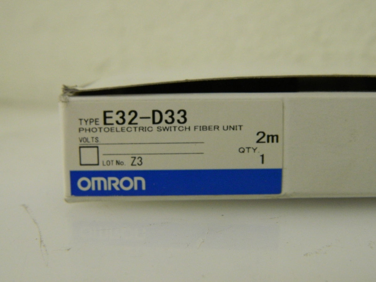 Omron Fiber Optic Cable 6.56 Ft. Long #E32-D33