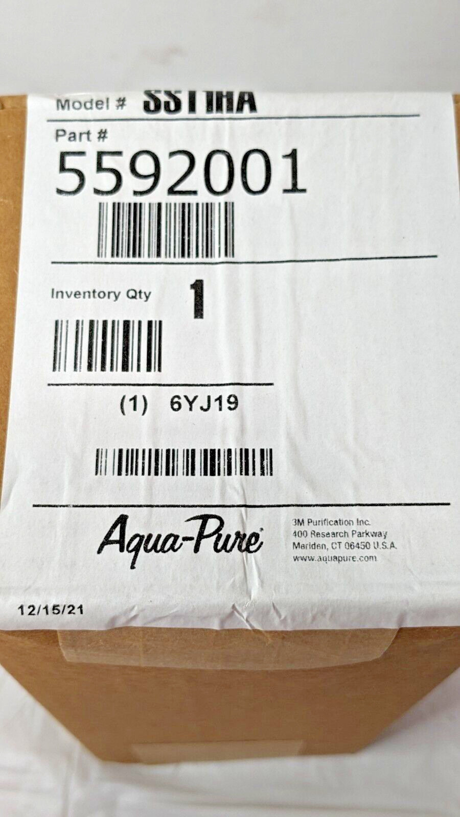 3M Aqua-Pure Stainless Steel Water Filter Housing SST1HA 3/4" NPT 5592001