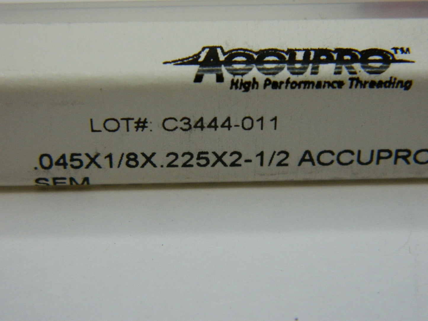 Accupro 0.045", 0.225" LOC 2-1/2" OAL 3 Flute, Solid Carbide QTY 5. 01235