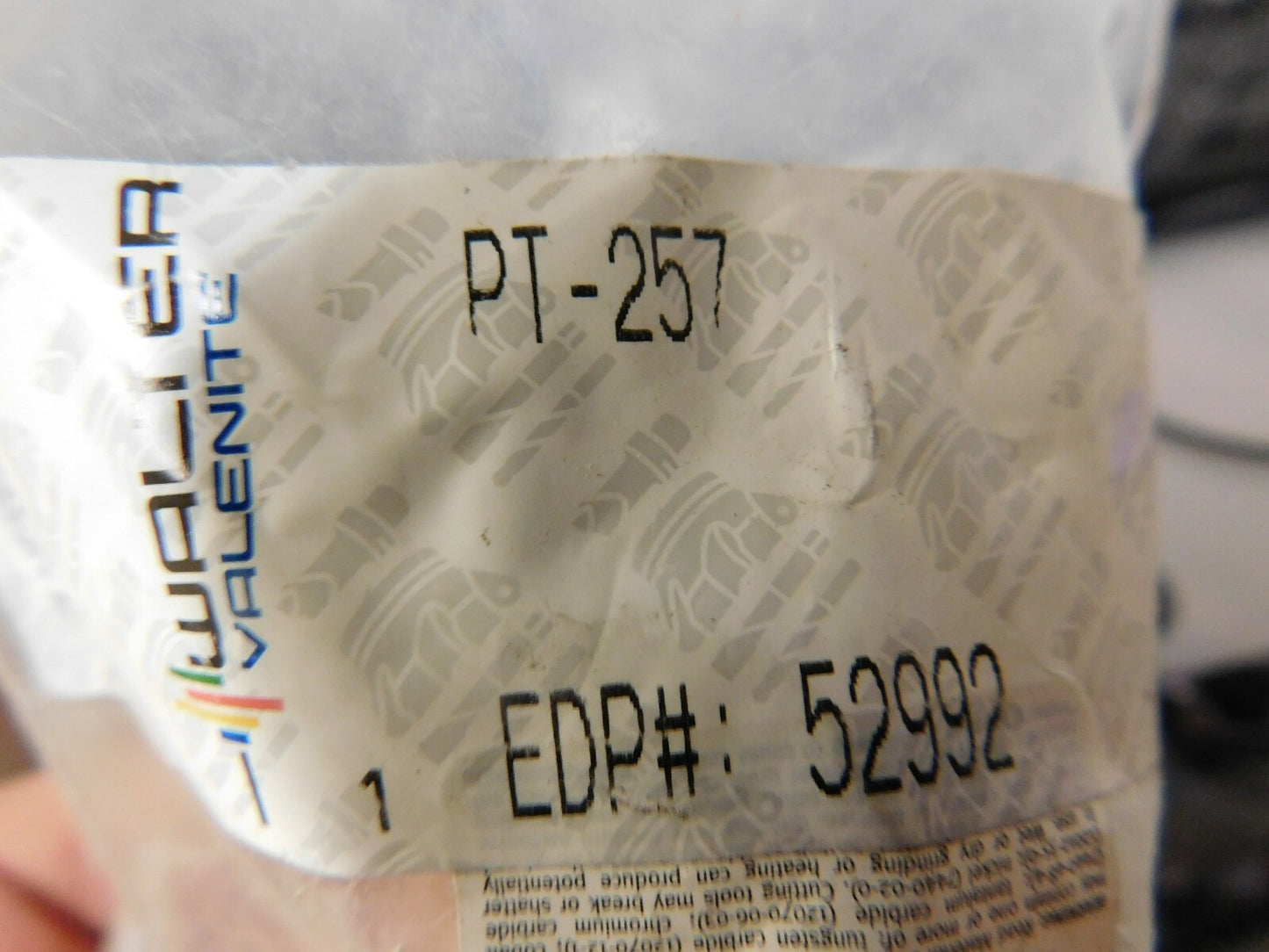 Walter Valenite PT 257 Spare Part QTY 4 52992