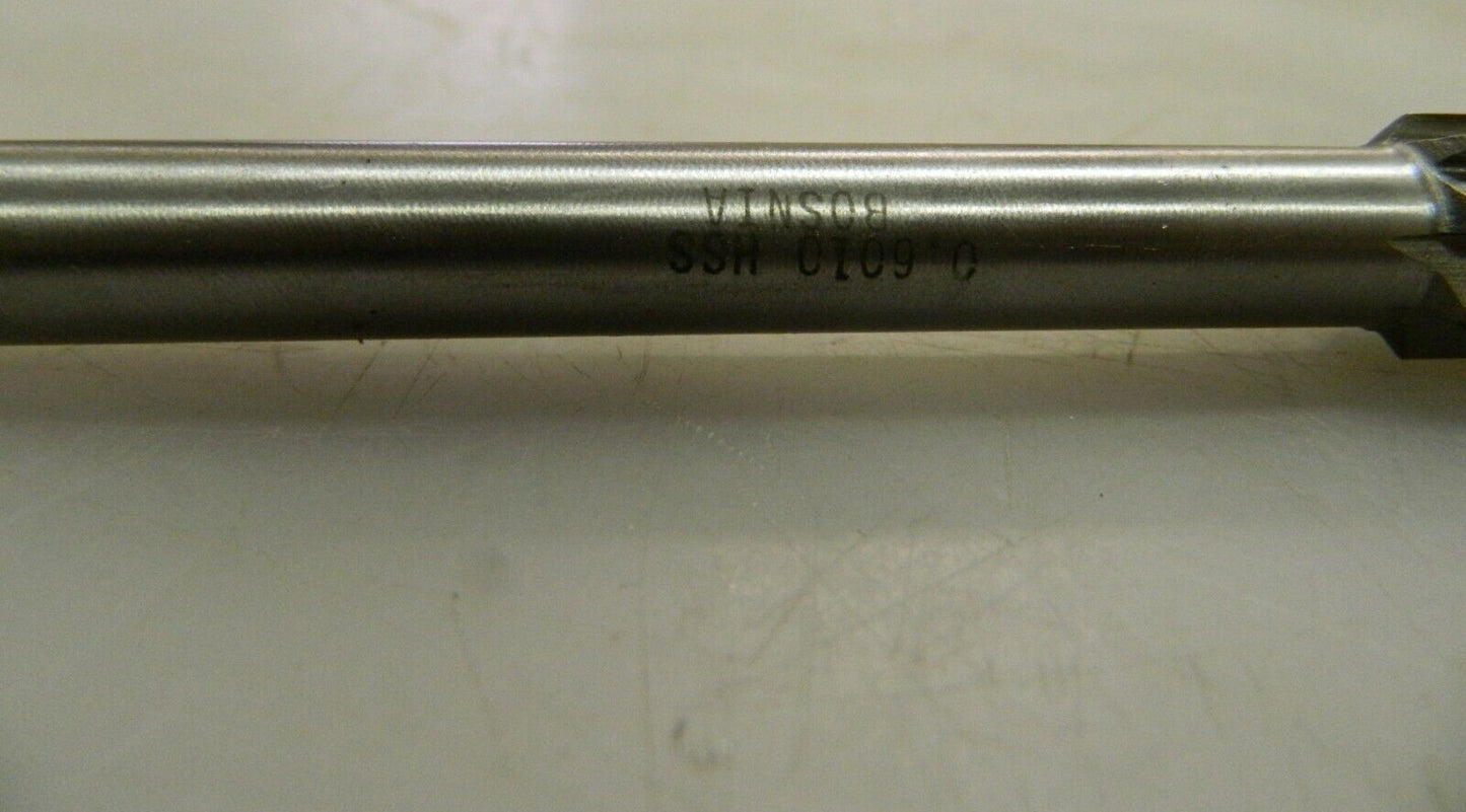 Interstate Chucking Reamer 0.601" 6 Flute 2" Flute Length 8" OAL HSS 74729633