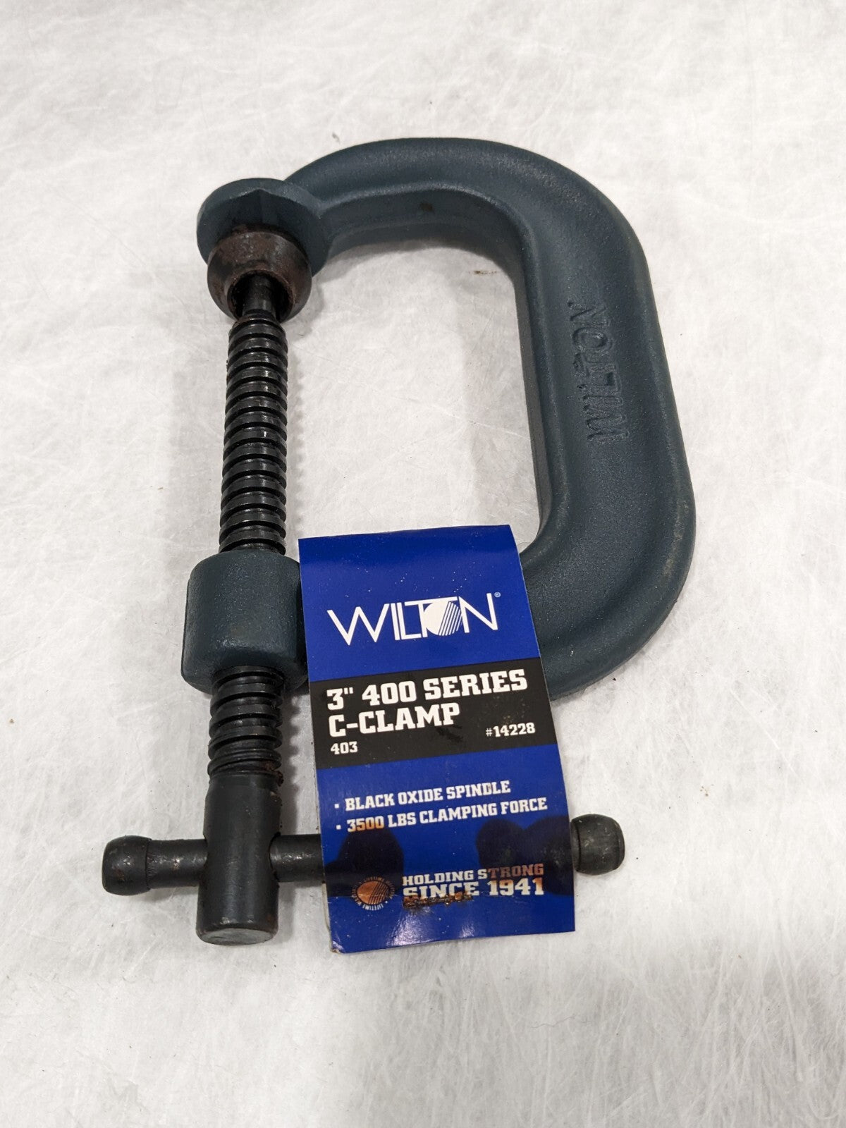 Wilton 3" 400 Series C CLamp 403 Black Oxide Spindle 3500lb Regular Duty 14