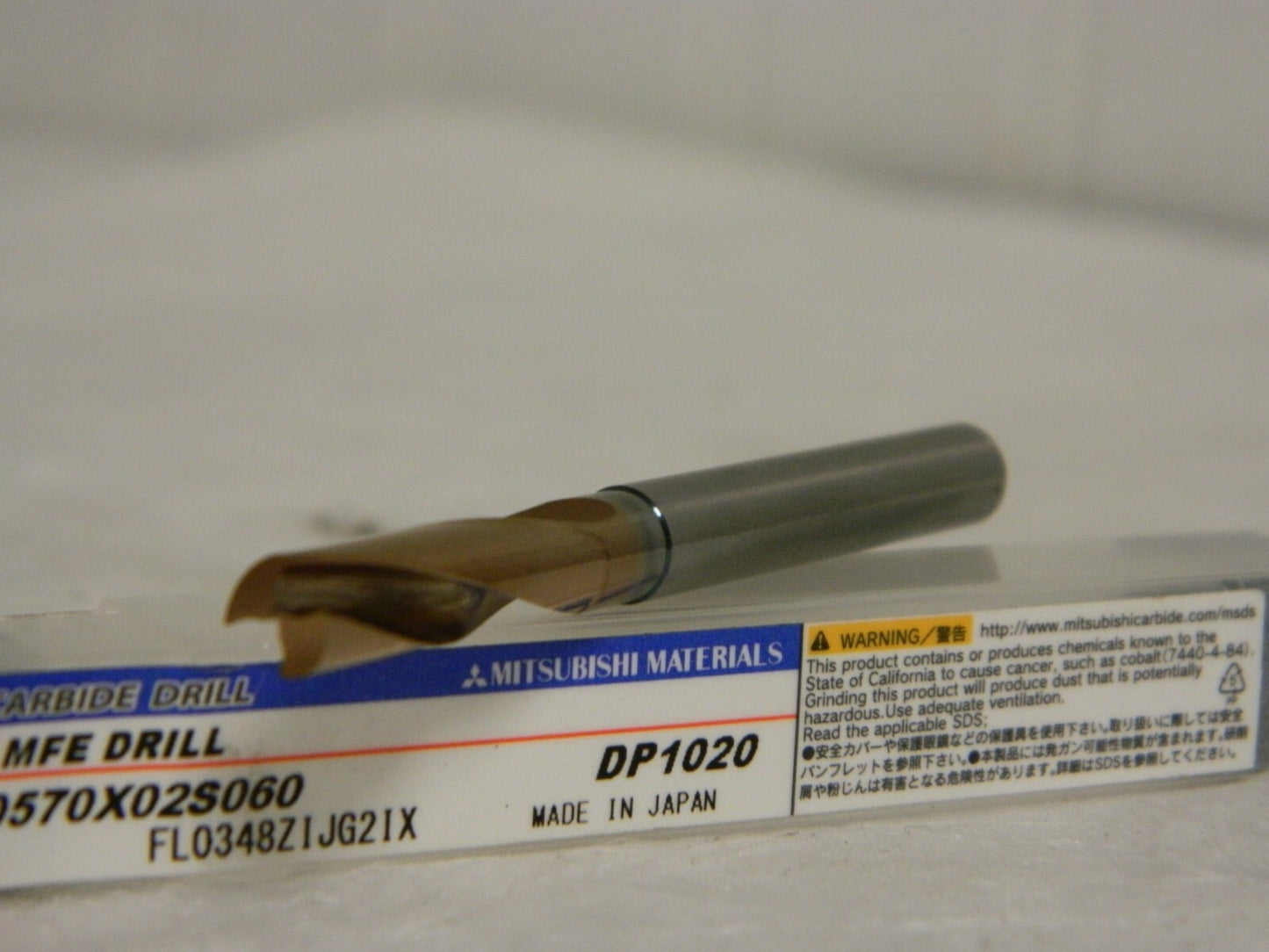 Mitsubishi Solid Carbide Drill MFE0570X02S060 DP1020 Qty 2 10566596