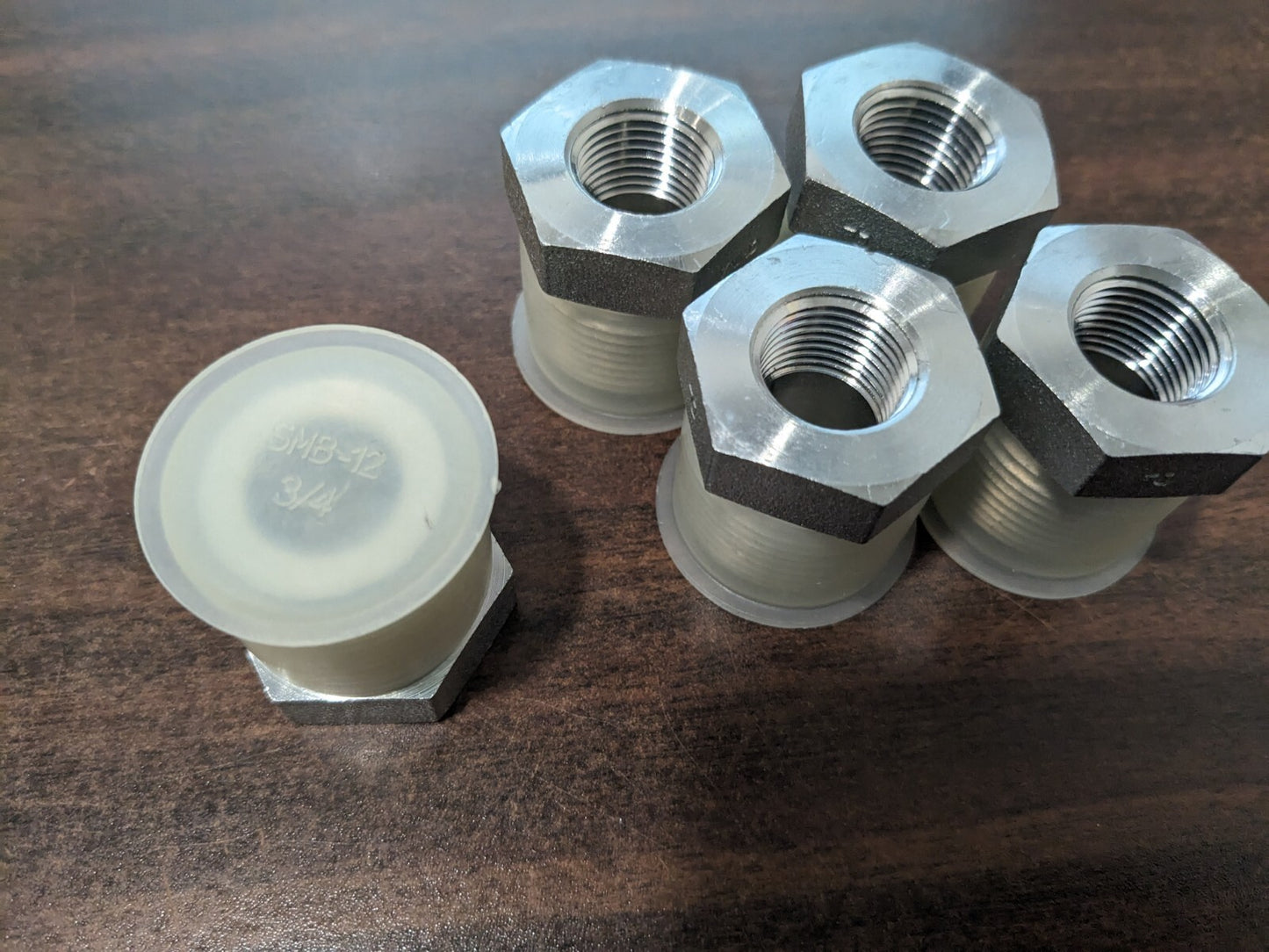 PARKER 5pk Industrial Pipe Bushing: 3/8" Female Thread KP79110