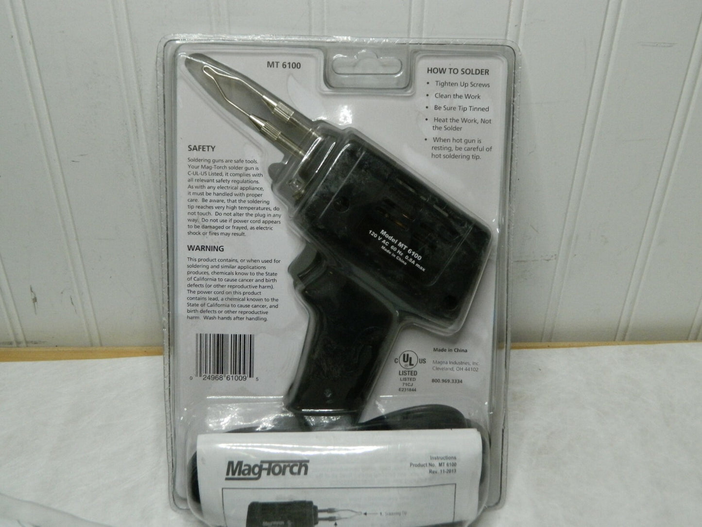 MAG-TORCH Electric Soldering Gun 0 to 100 Watts Qty 2 MT 6100