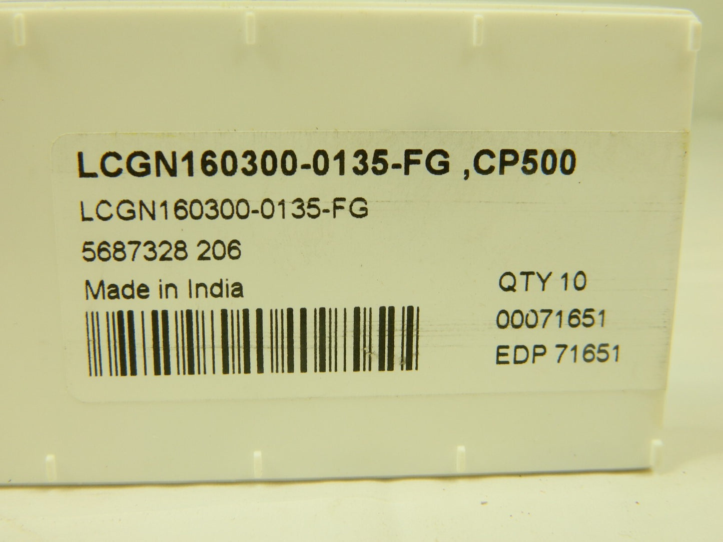 SECO Multi-Directional Turning Insert LCGN160300-0135-FG CP500 Qty 10 00071651