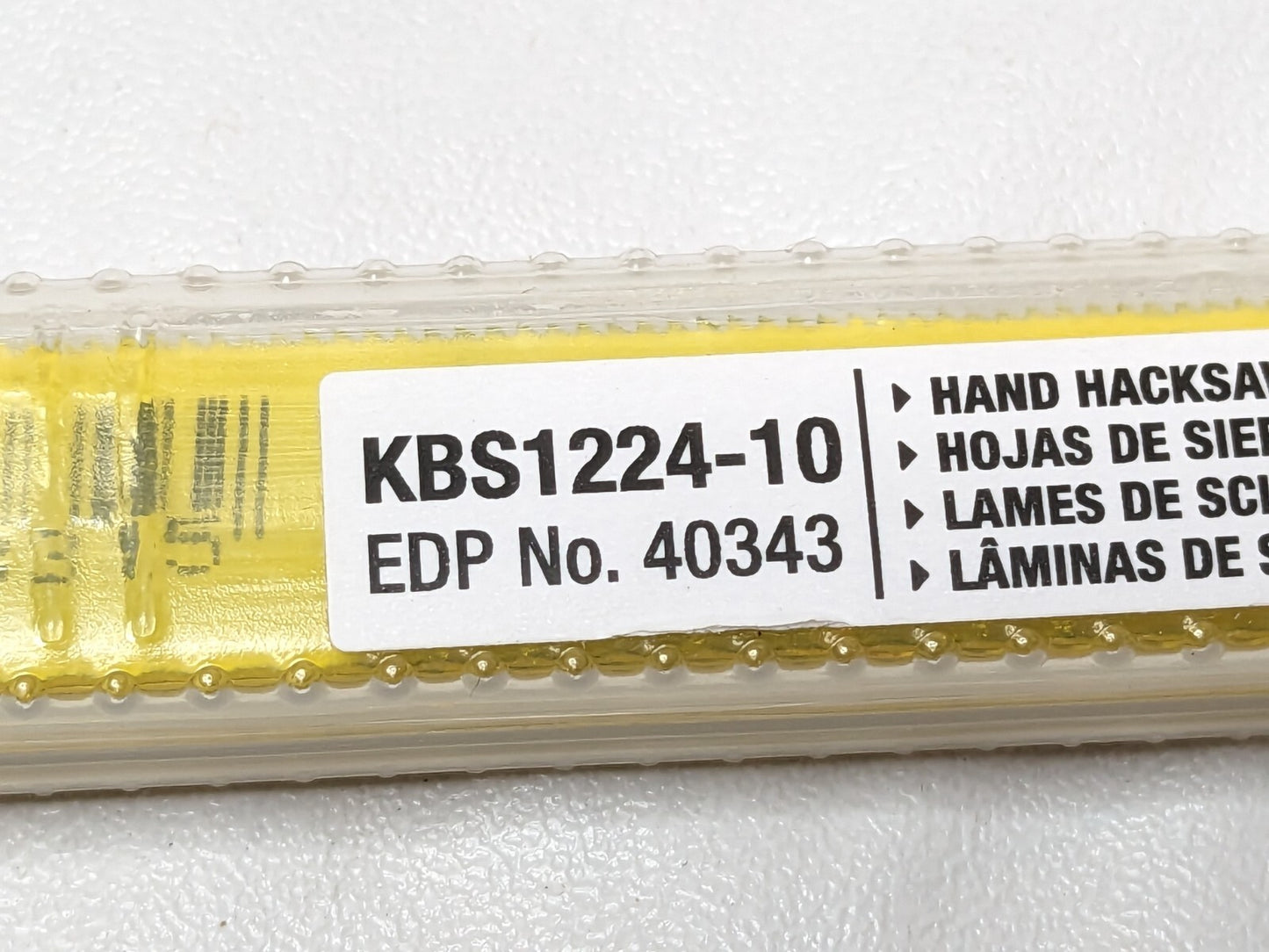 2 PK Starrett Bi-Metal Unique HSS Safe-Flex Hacksaw Blades 12"- 24TPI KBS1224-10