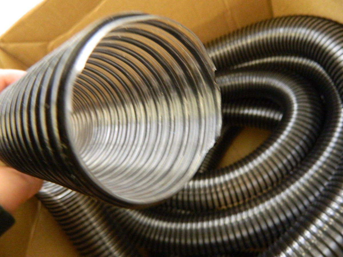 25 Ft. Vacuum Duct Hose PVC 2 ID, 25 Hg Vac Rating 26 psi