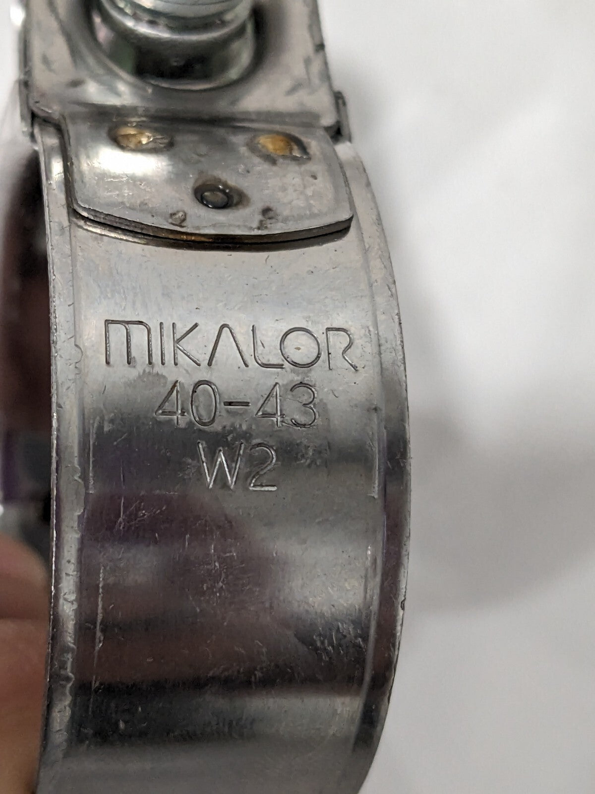 MIKALOR T-Bolt Hose Clamp: 1.58 to 1.69" Hose, 25/32" Wide Qty 10 3019