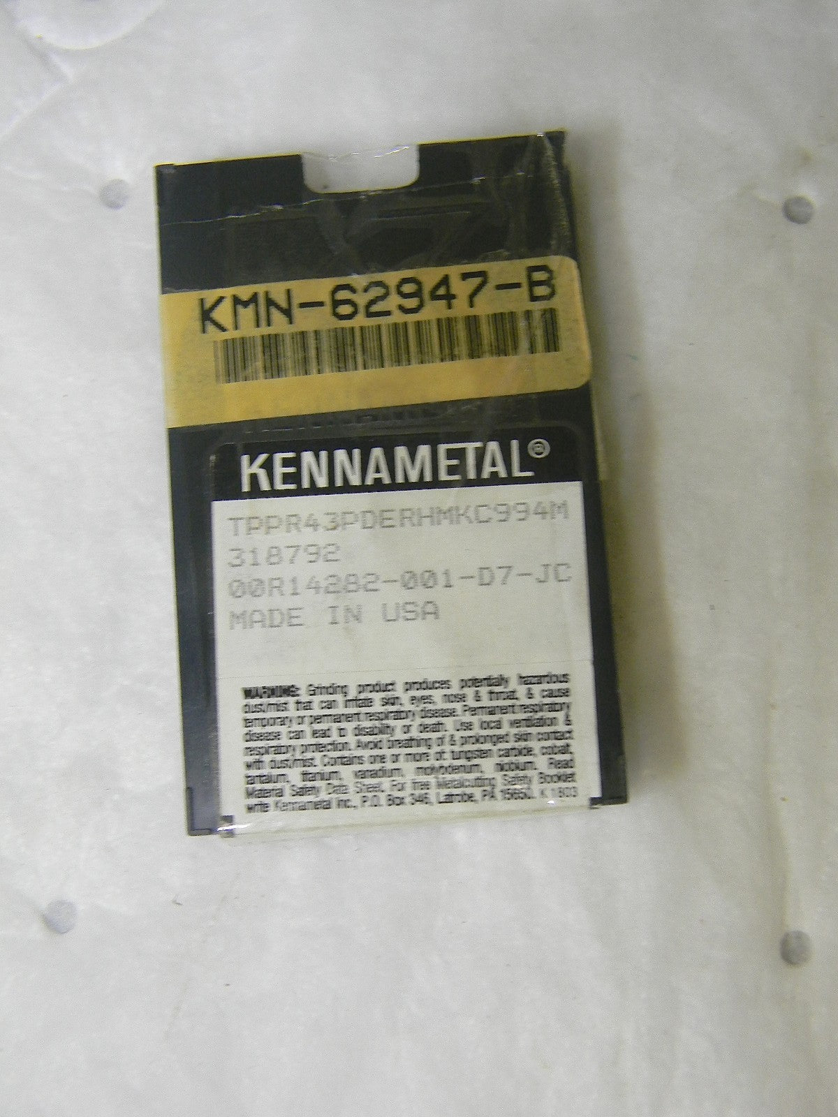 Kennametal Carbide Inserts TPPR43PDERHM Grade-KC994M Qty 10 318792