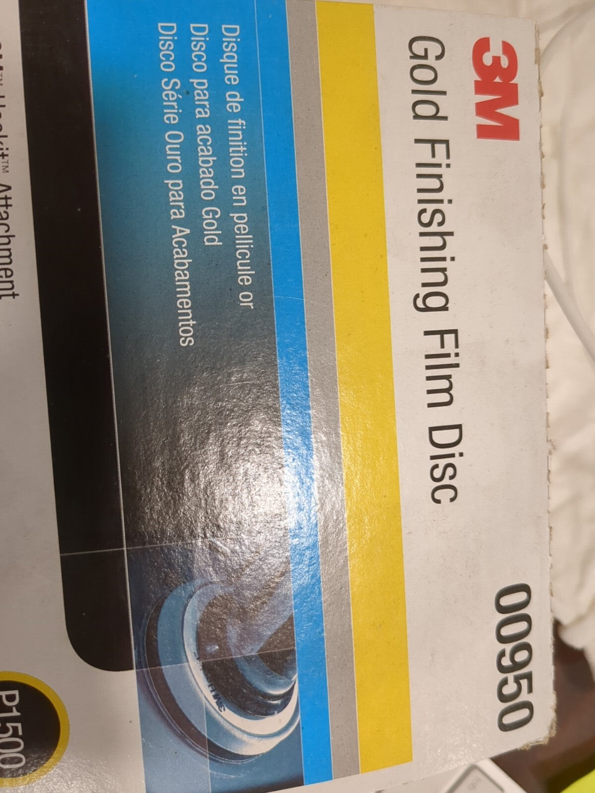 3M Hook & Loop Discs 100 ct: 6" Dia, 1500 Grit, Aluminum Oxide 7000000566