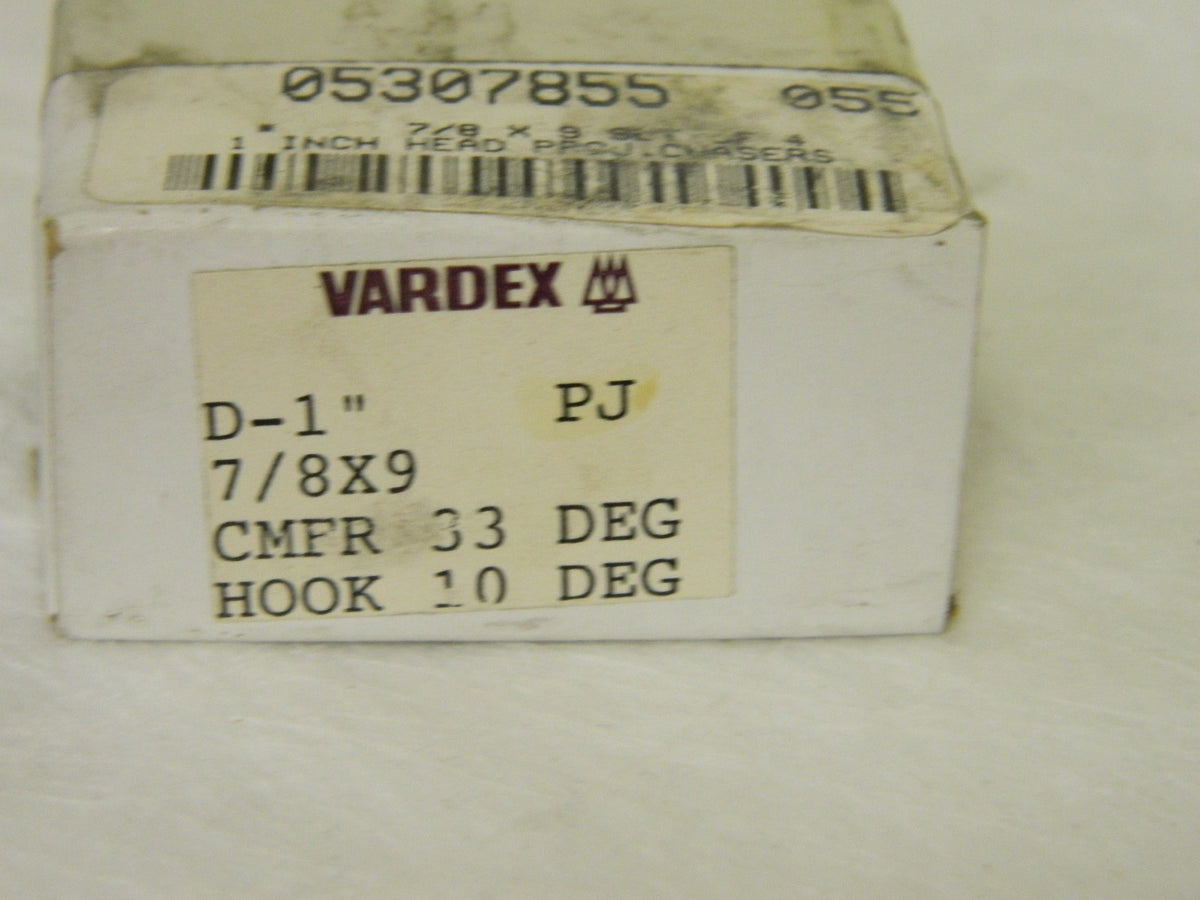 Vargus 7/8-9 UNC Thread, 10° Hook Angle, RH HSS Chaser set Of 4 DSD30006A