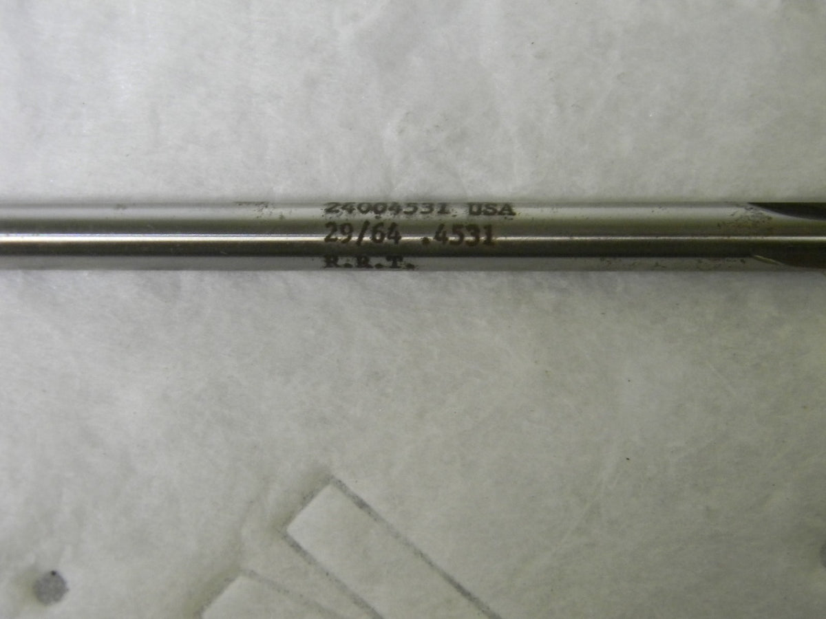 RRT Carbide Tipped Chucking Reamer 29/64 Dia 4Fl Fl Lgth 1-3/4 7 OAL 24004531