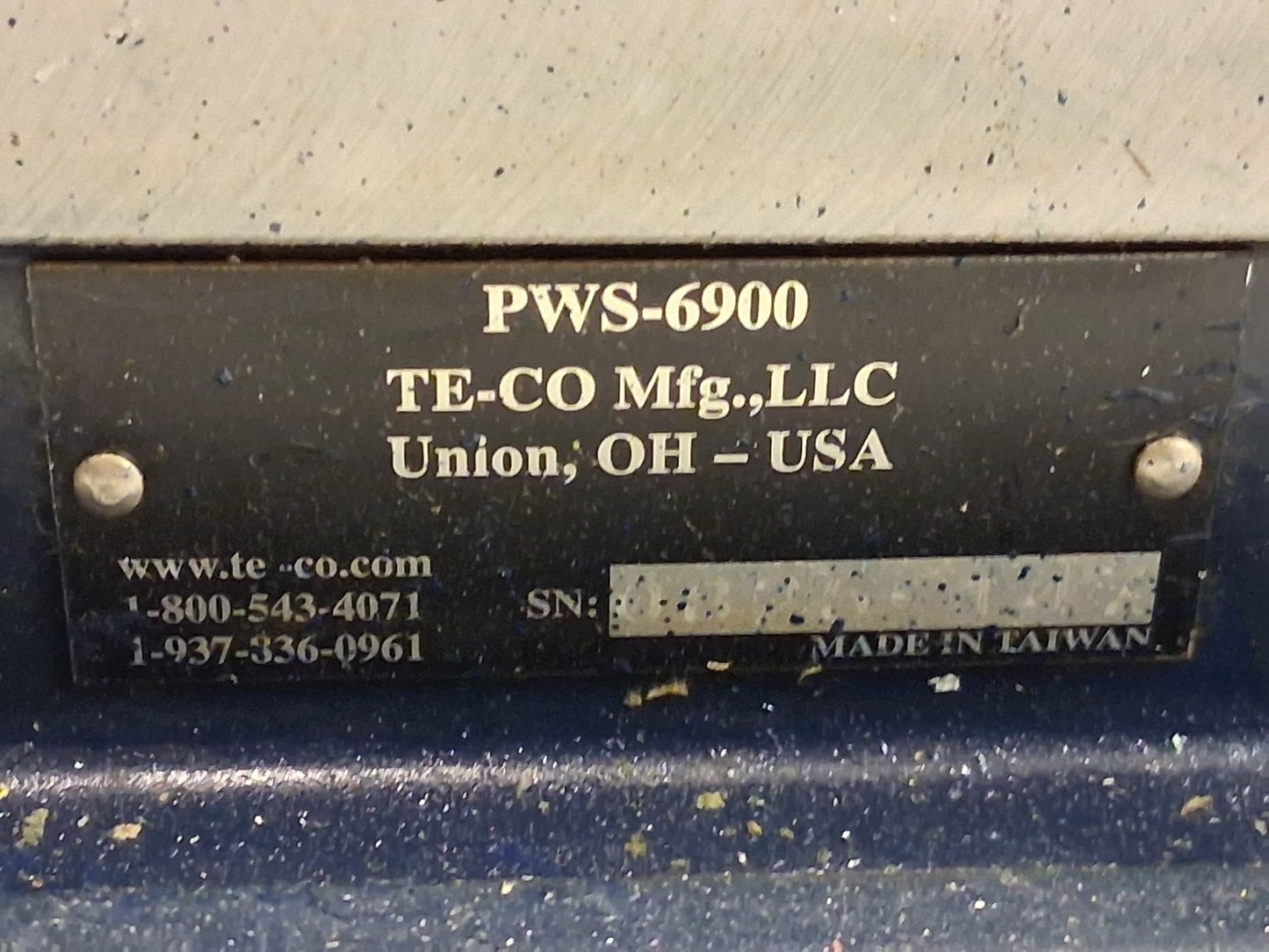 TE-CO Machine Vise Single Station 5.94" Jaw Width 9" Jaw Opening PWS-6900