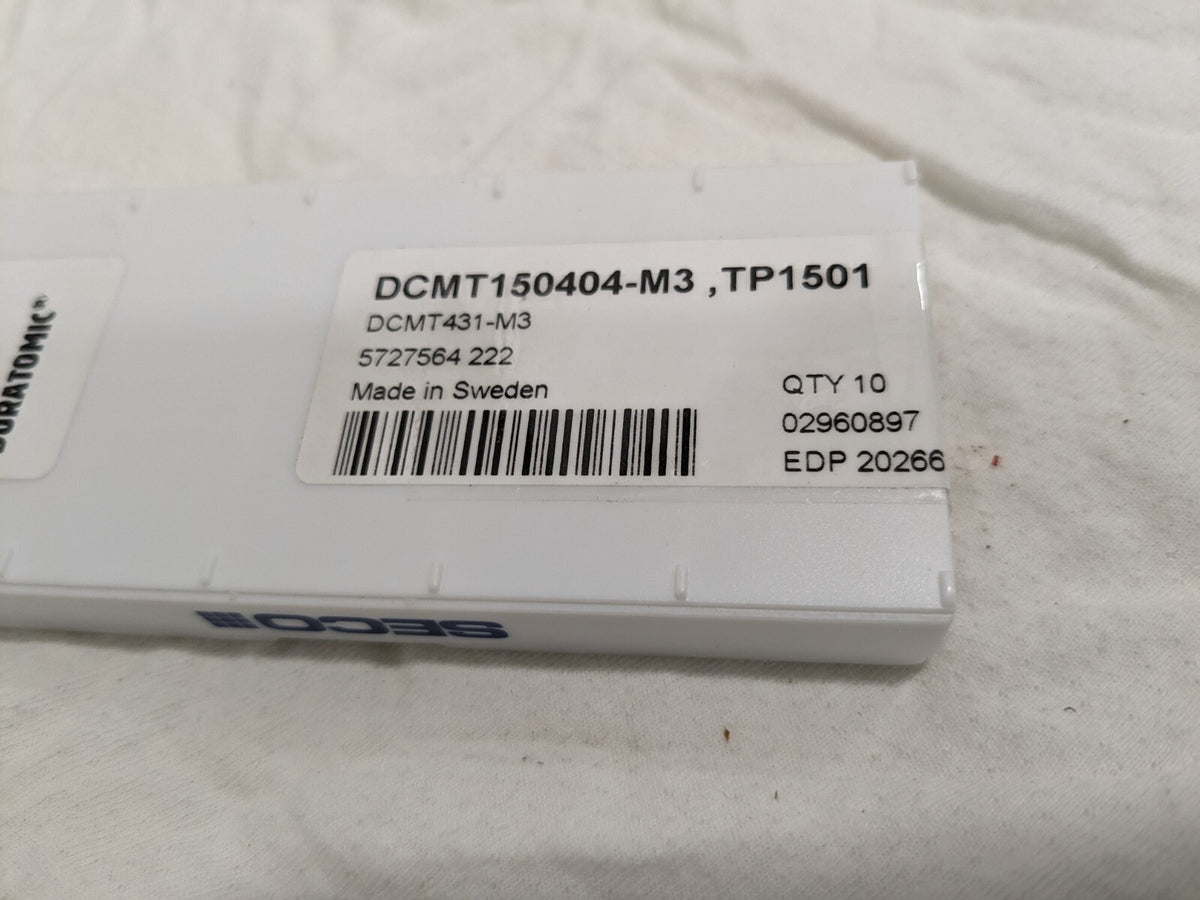 SECO Turning Insert: DCMT431-M3 TP1501, Carbide 02960897