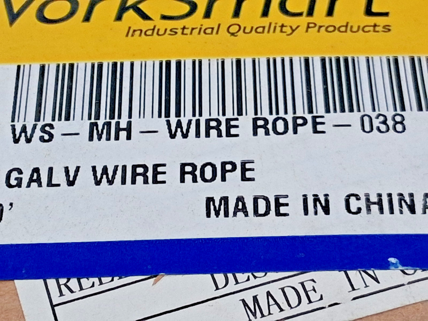 Professional Galvanized Steel Wire Rope 1/4" Dia WS-MH-WIRE-038