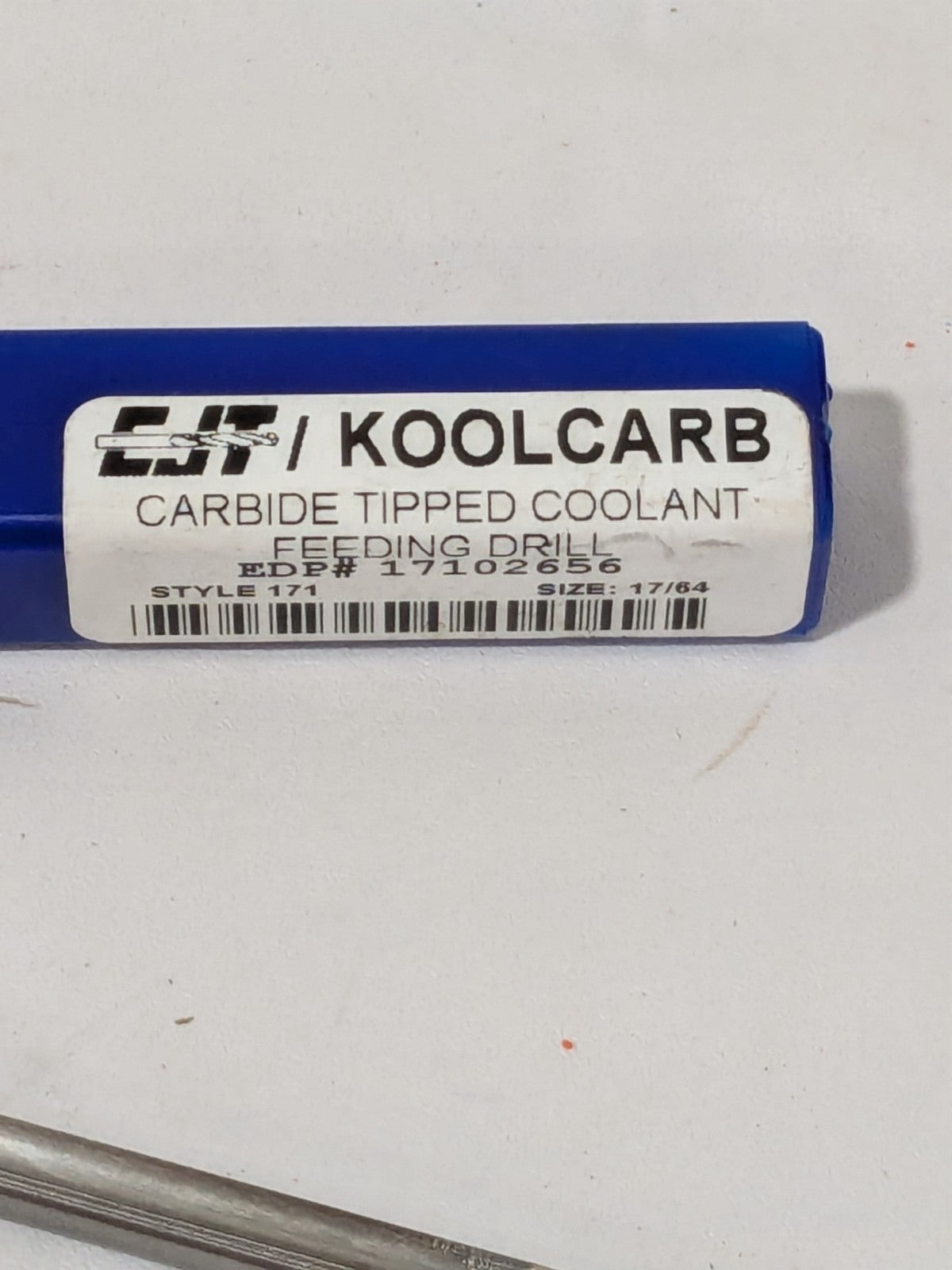 CJT KOOLCARB 17/64" Jobber Length Drill Straight Flute 17102656