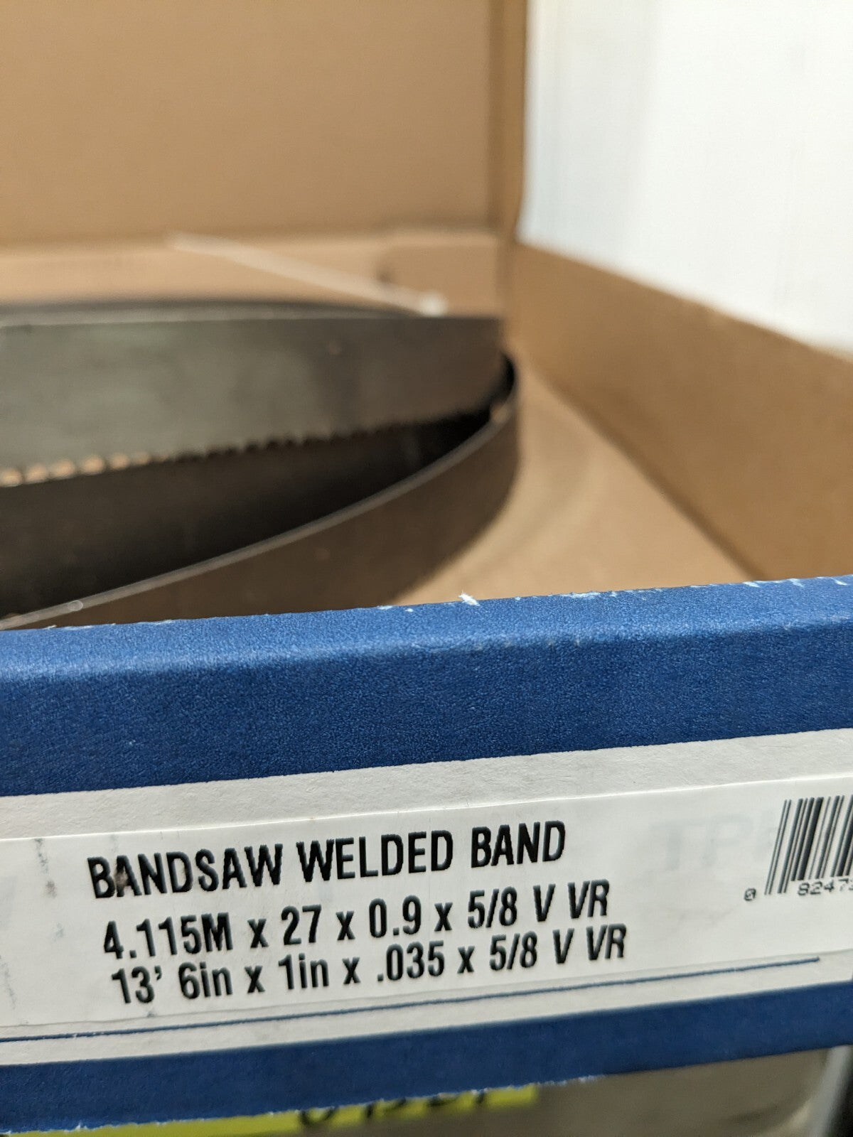 Irwin Welded Bandsaw Blade: 13' 3" Long x 1" Wide x 4 to 6 TPI 87