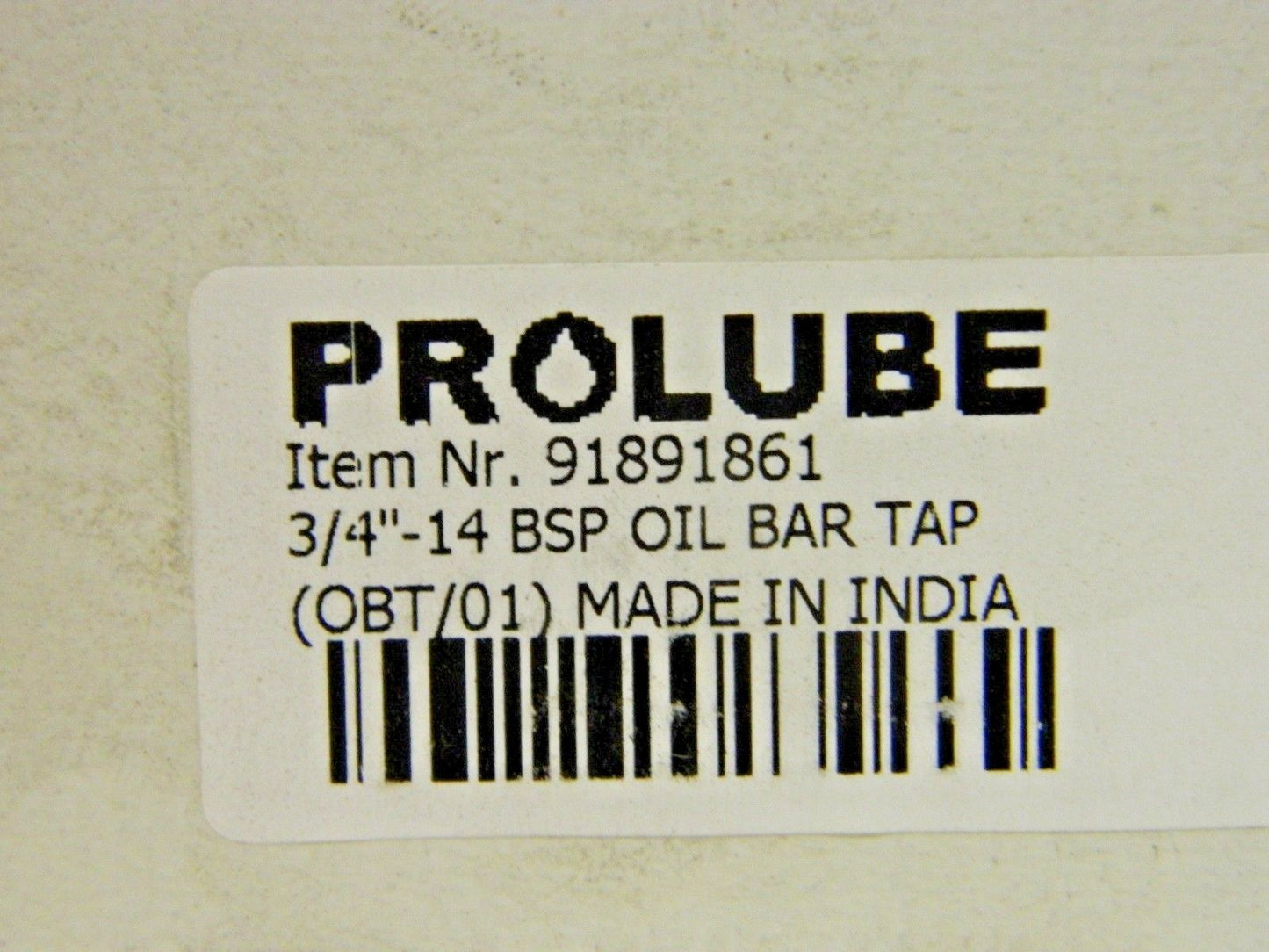 Pro-Lube Drum Style & Portable Lubrication Pump Oil Bar Tap 3/4-14 91891861