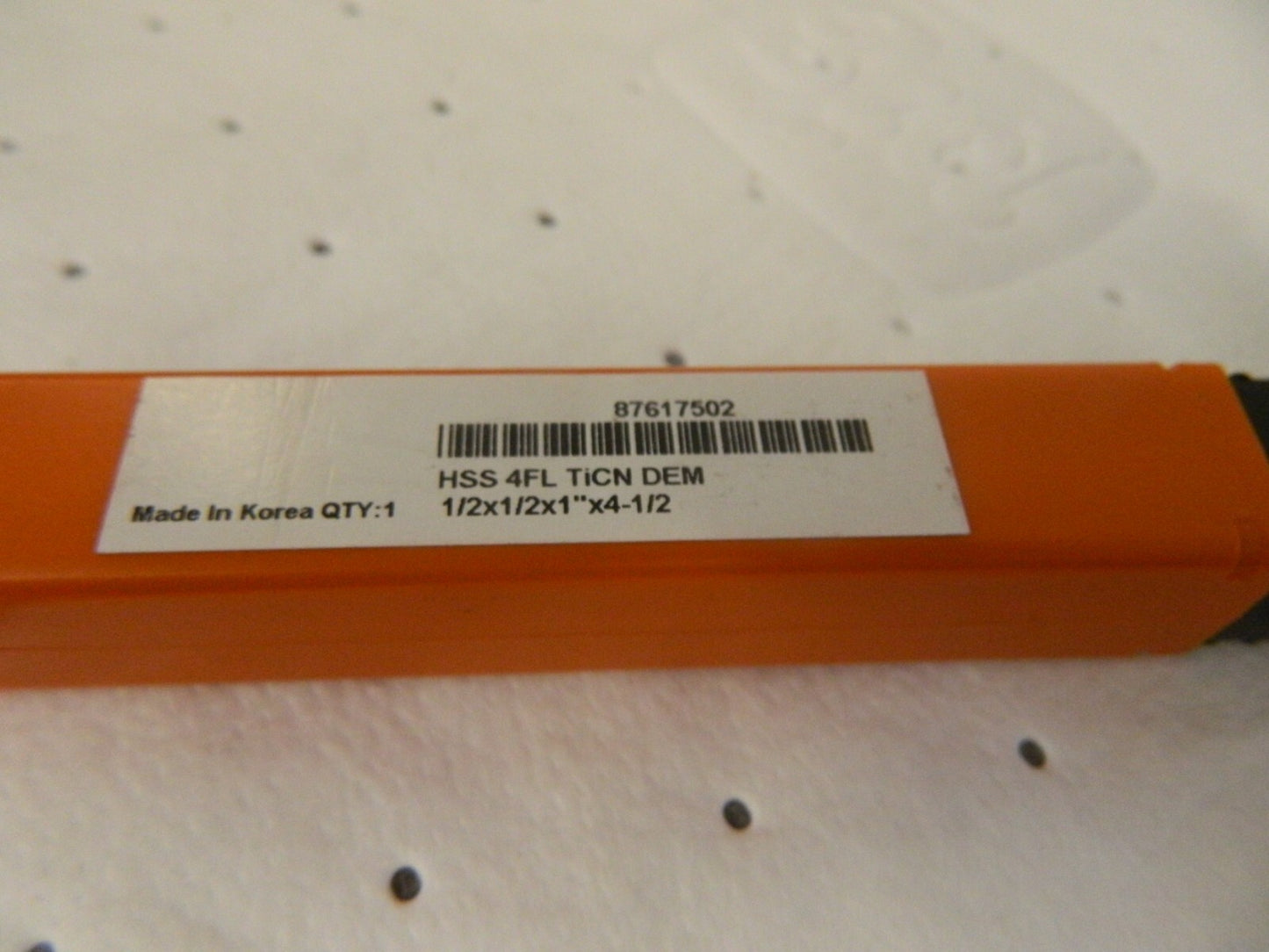 HERTEL Square End Mill: 1/2 Dia 4 Fl HSS EF99921327