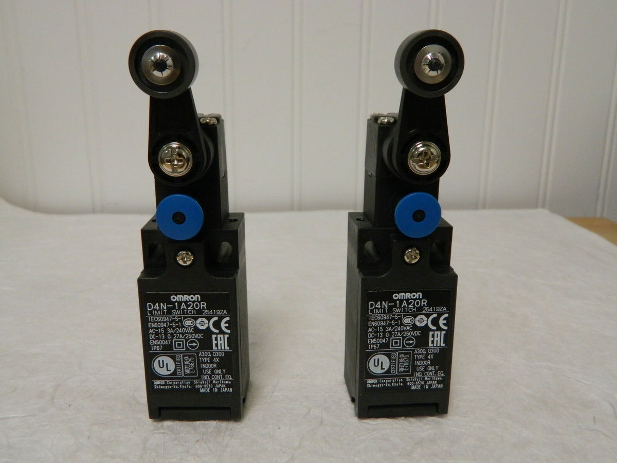 OMRON Small Safety Limit Switch Self-Locking Manual Reset QTY 2 D4N-1A2OR
