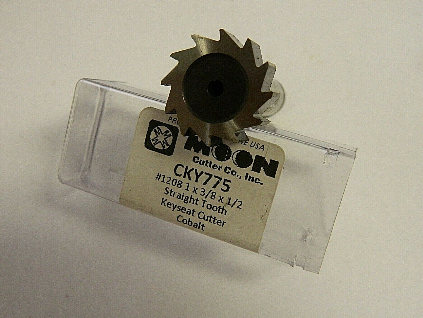 Moon 1"Diam Shank 12 Teeth Connection Woodruff Keyseat Cutter 40606220