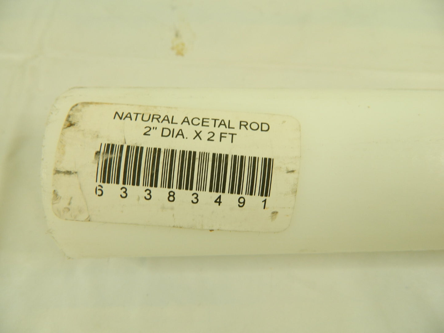 2 x 2 Natural (Color) Acetal Rod 63383491