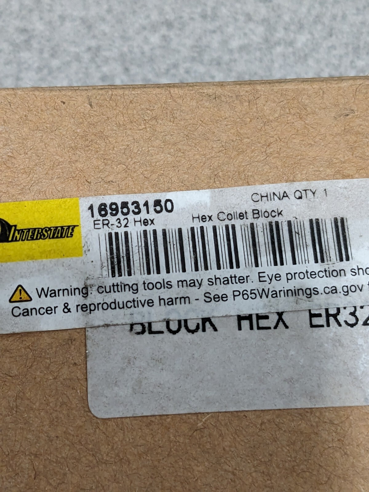 Interstate Collet Block Chuck 3/32; Minimum Collet Capacity 16953150