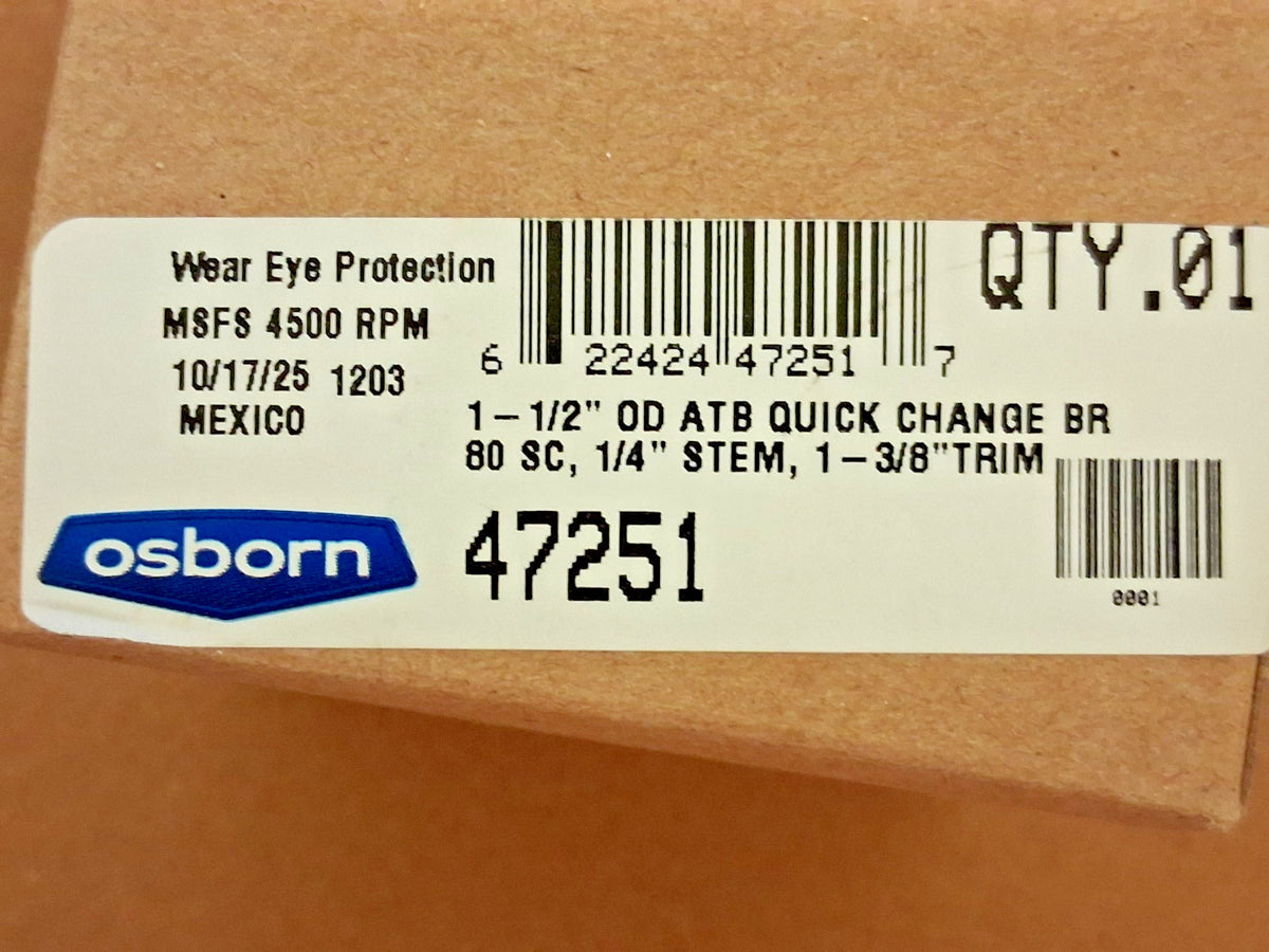 Osborn Silicone Carbide Crimped Disc Brush 1-1/2" 80 Grit 0004725100