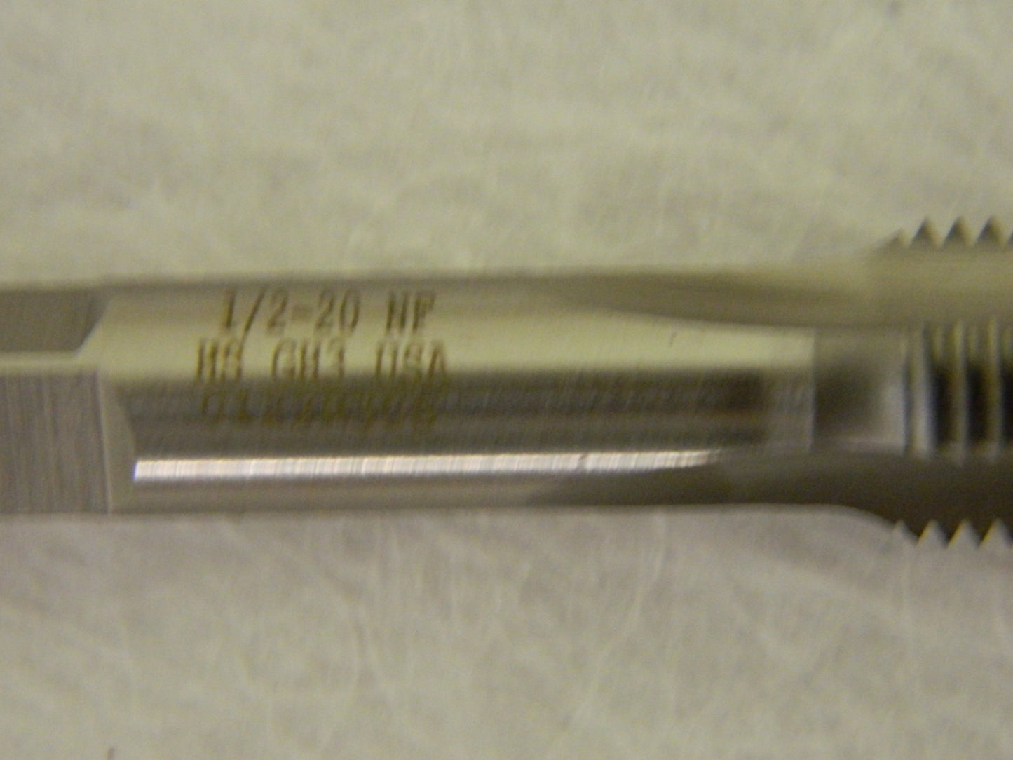 Hertel Straight Flute Standard Hand Tap 1/2" - 20 UNF H3 3Fl QTY 4 77430262