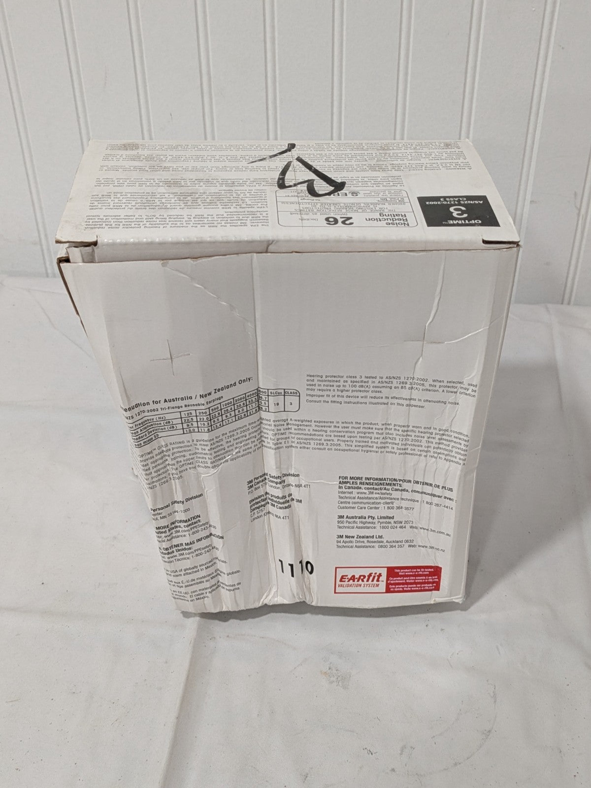 3M Earplugs: 26.00 dB, Foam, Flanged, Roll Down, Corded Qty 100 7000127187