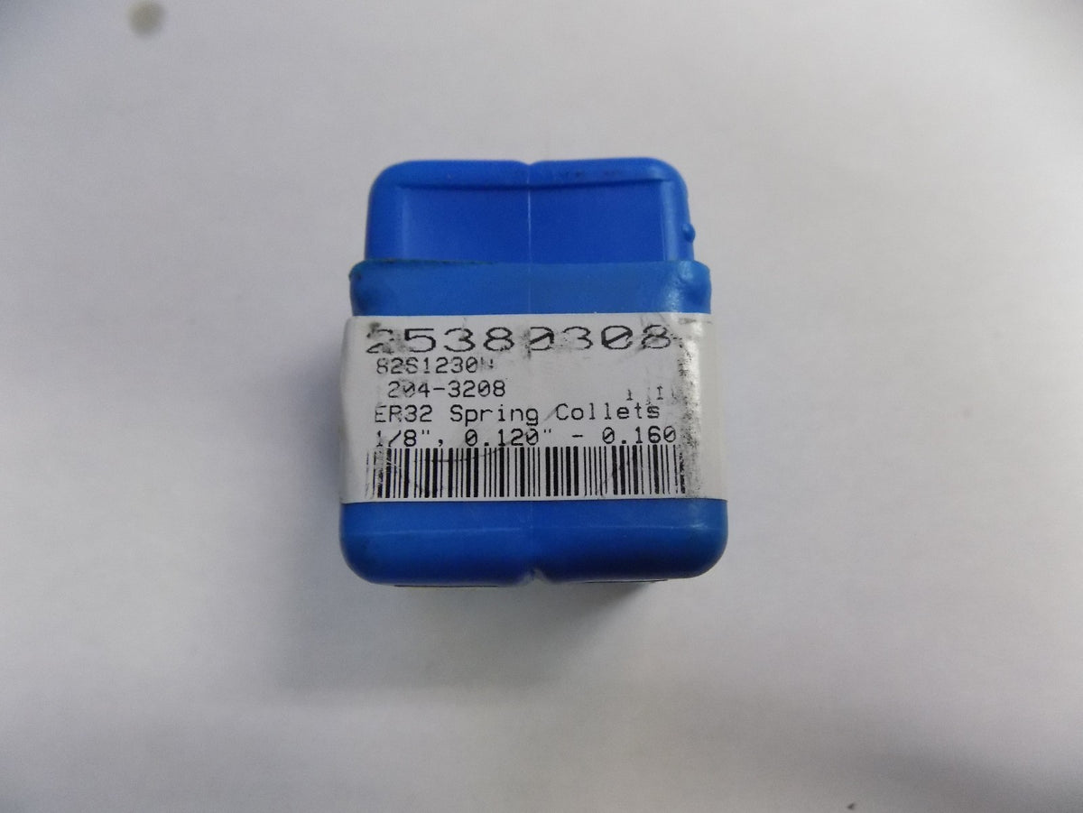 Interstate ER Spring Collet 204-3208 1/8" ER32 0.0005" TIR QTY 2 8261230N
