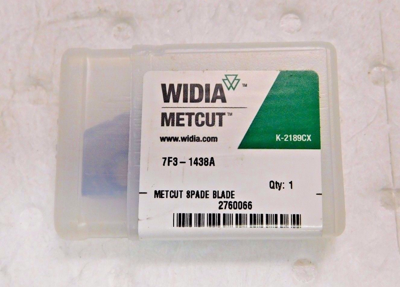 Widia Metcut 1-7/16" Diam Seat Size 3 Spade Drill Insert 2760066