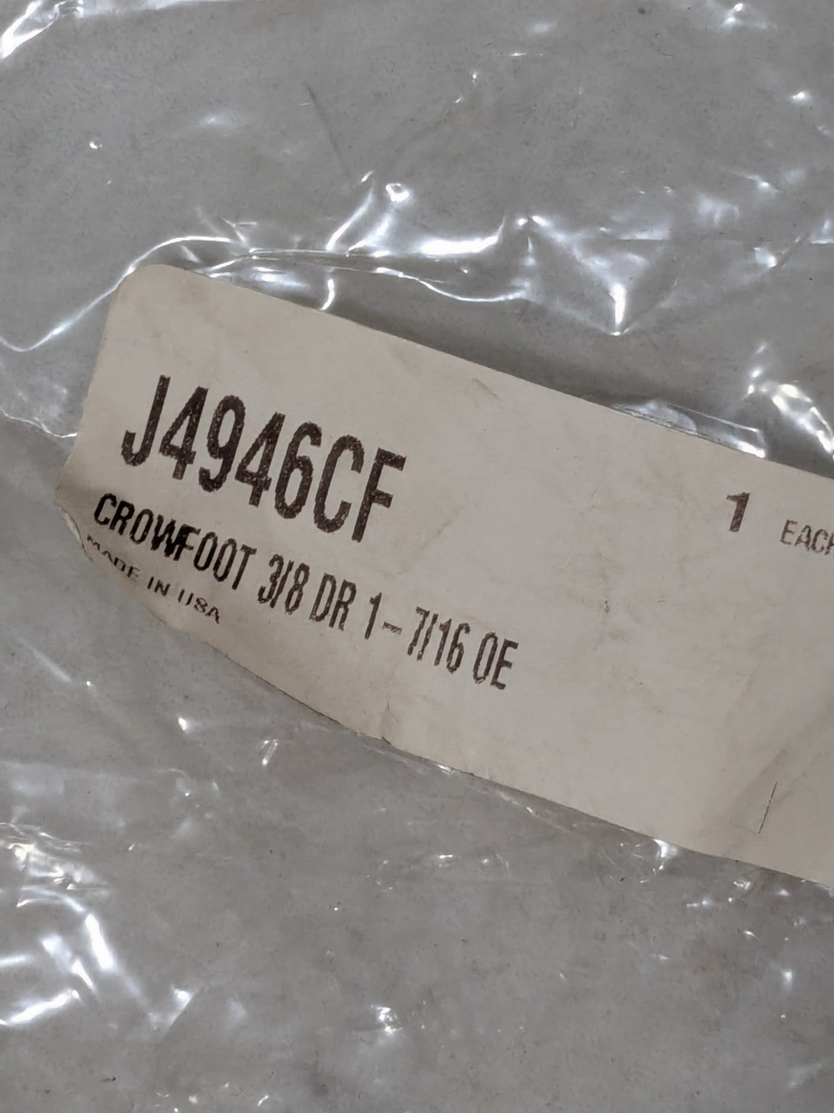 Proto Open End Crowfoot Wrench: 1-7/16" J4946CF